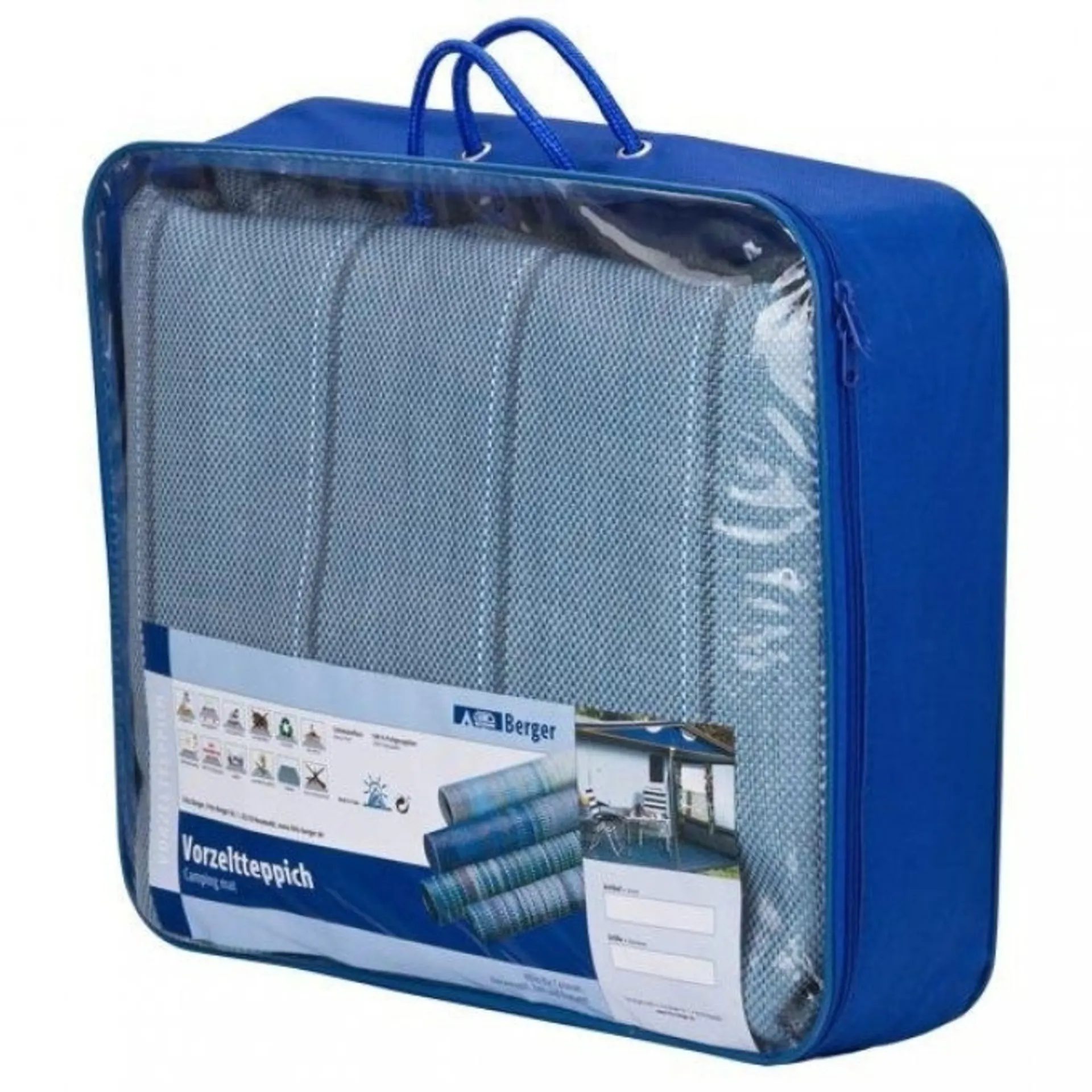 Berger Zeltteppich 300 x 300 cm blau