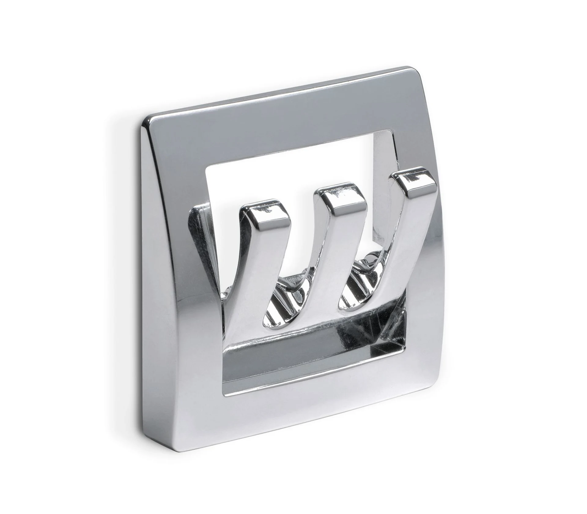 Fawo Kleiderhaken Garderobenhalter klappbar mit 3 Haken chrom