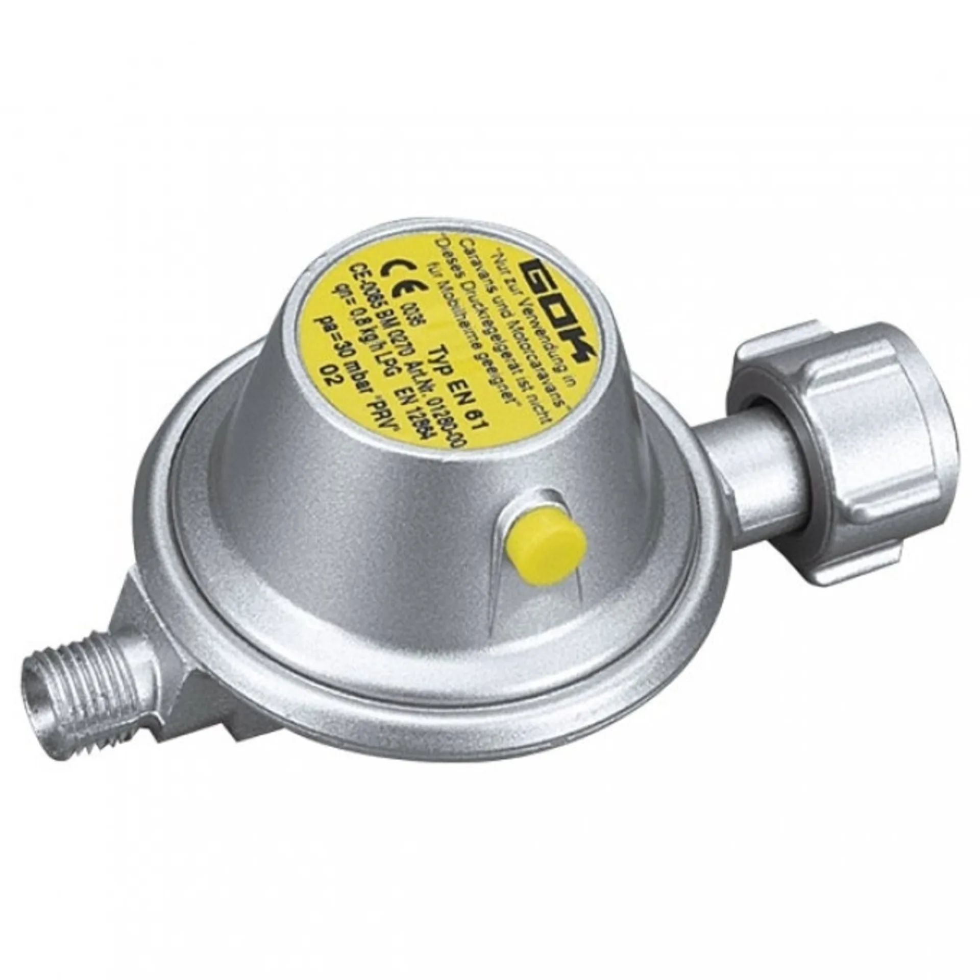 GOK Caramatic BasicOne Niederdruckregler 30 mbar ohne Manometer 1,2 kg/h / Produktionsdatum 2019