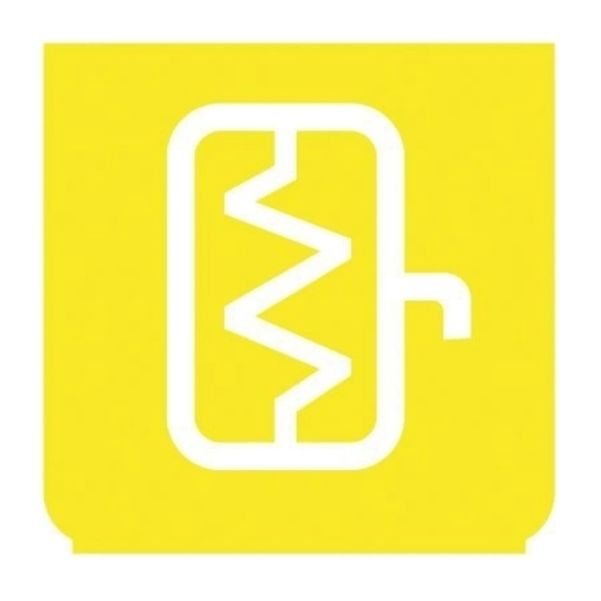 Emblème - Rétroviseur chauffant jaune/blanc