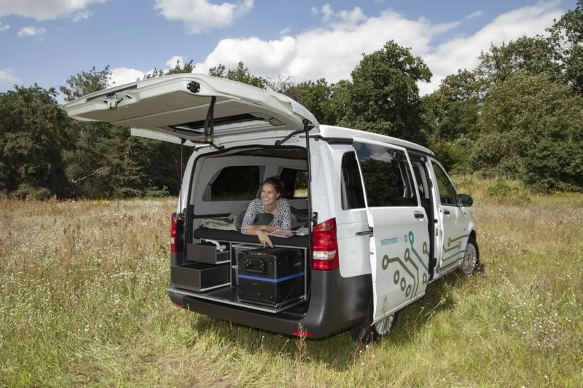 Reimo CampingBox für VW T6.1/T6/T5 und Mercedes Benz Vito mit Weekender Sitzbank