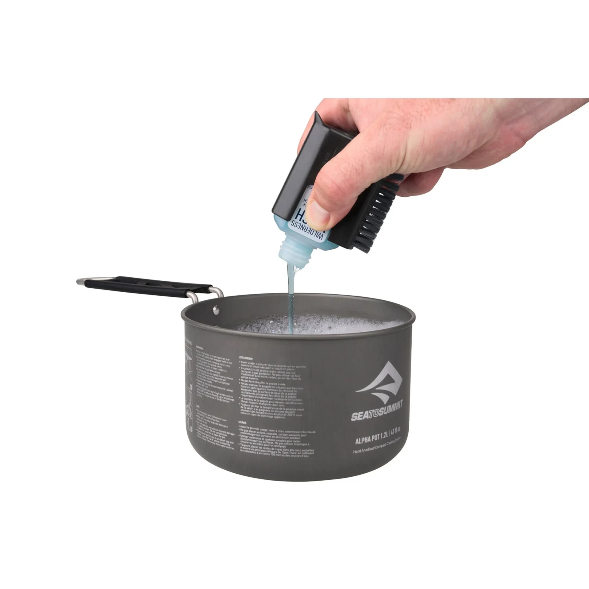 Frottoir pour casseroles Camp Kitchen et concentré de lavage