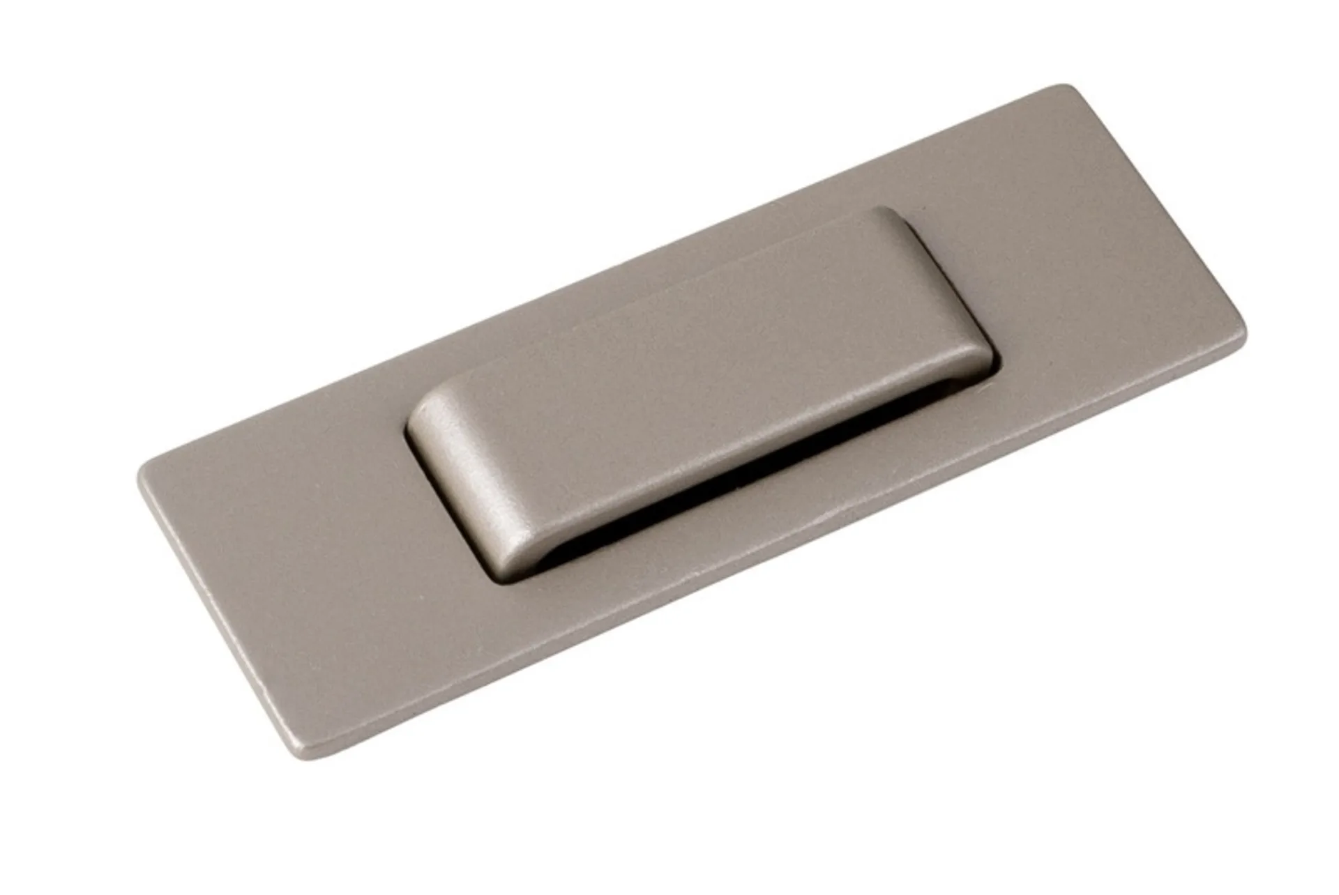 Push Lock - laiton nickelé et ABS, 63x20mm