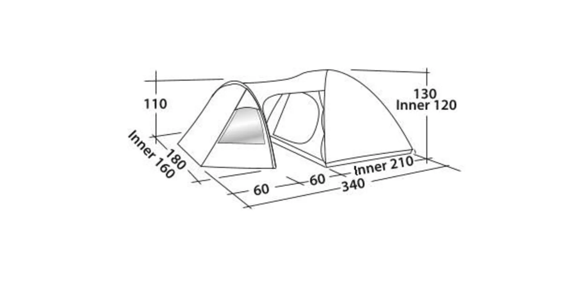 Blazar 300 Rustic Green Easy Camp Campingzelt