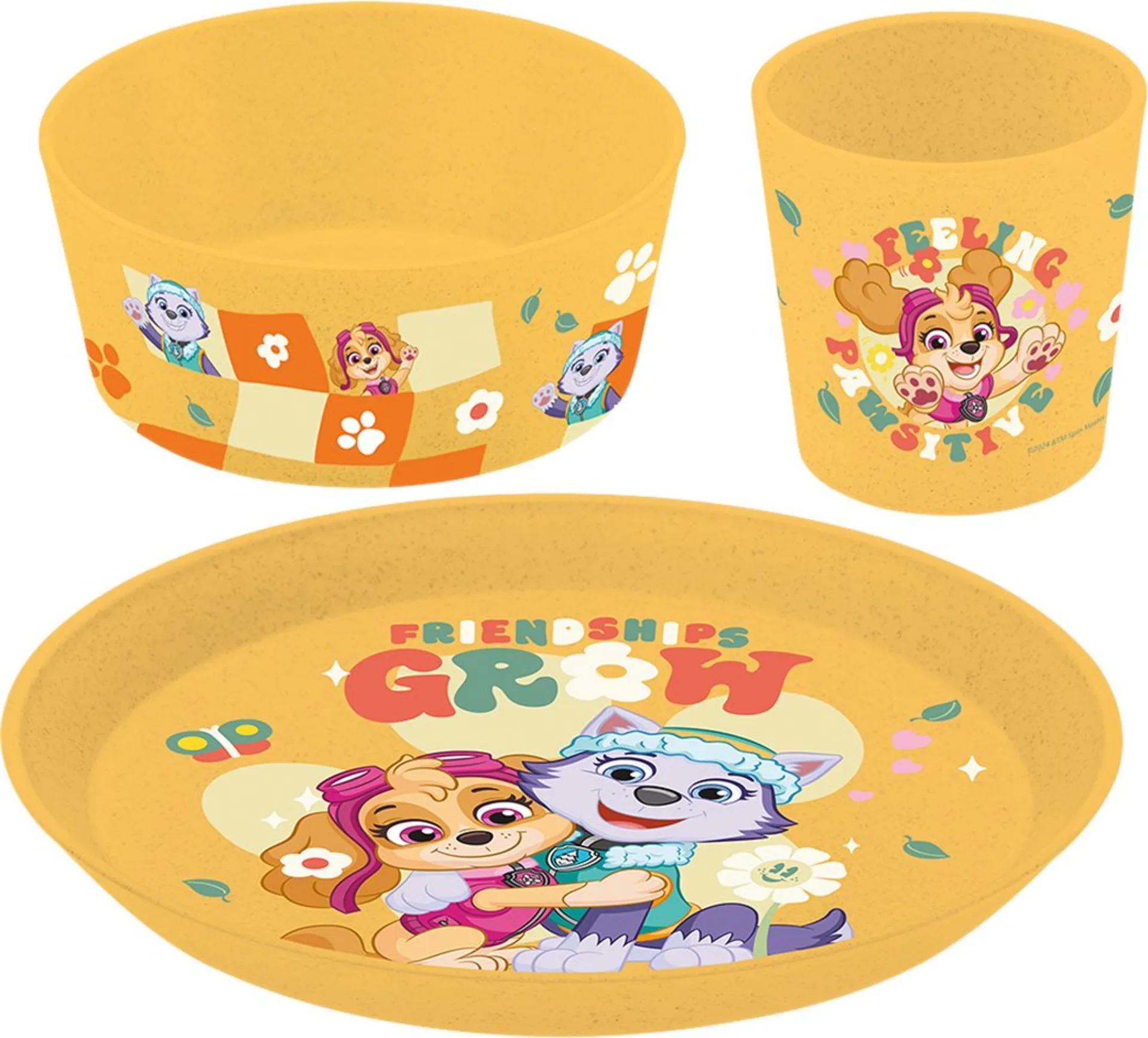 Koziol Connect Paw Patrol Geschirr-Set 3-tlg. organic yellow
