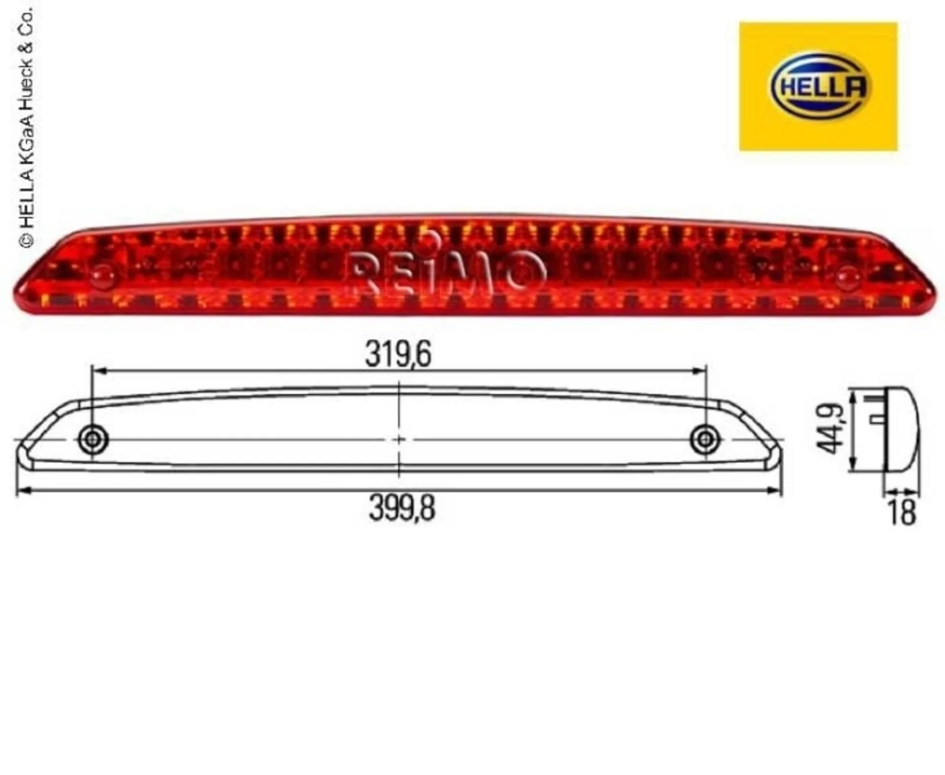 Zusatzbremsleuchte - LED - 12V