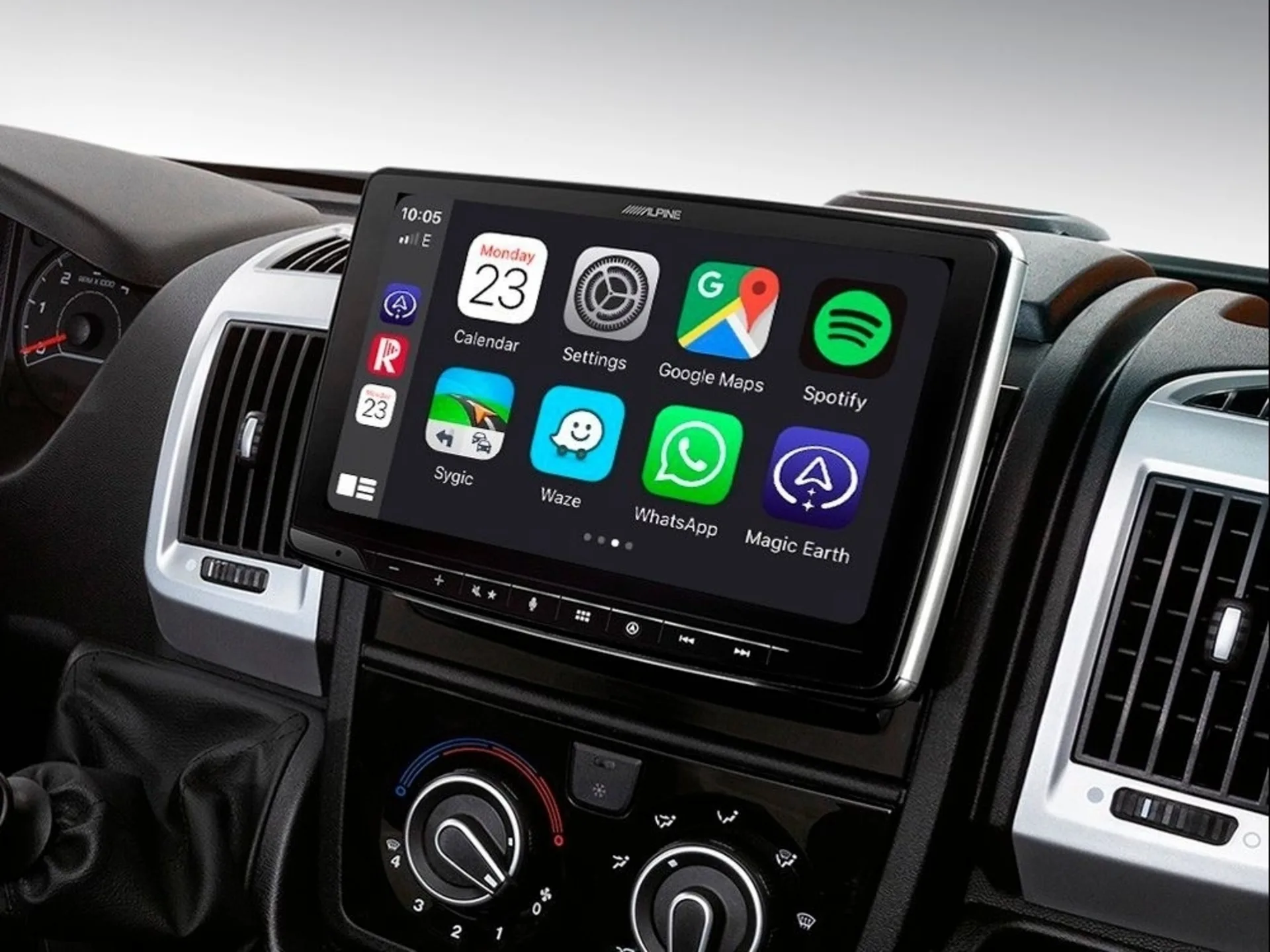 Alpine 9inch Navigation Package Ducato 7 (Citroen Jumper, Peugeot Boxer) incl. kit d'installation et interface Lfb
