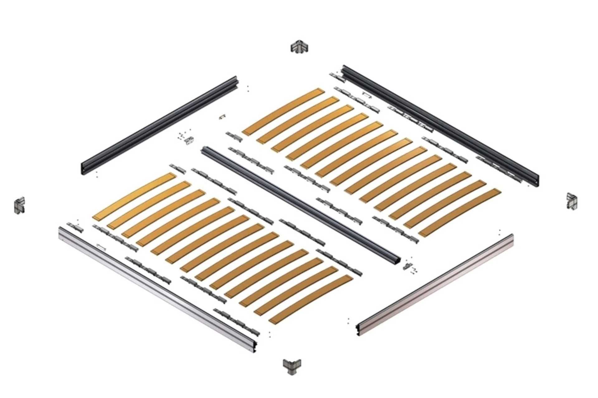 Lippert Bettrahmen mit Lattenrost für das Modulare Smart-Bed-System Lippert Bettrahmen mit Lattenrost für das Modulare Smart-Bed-System