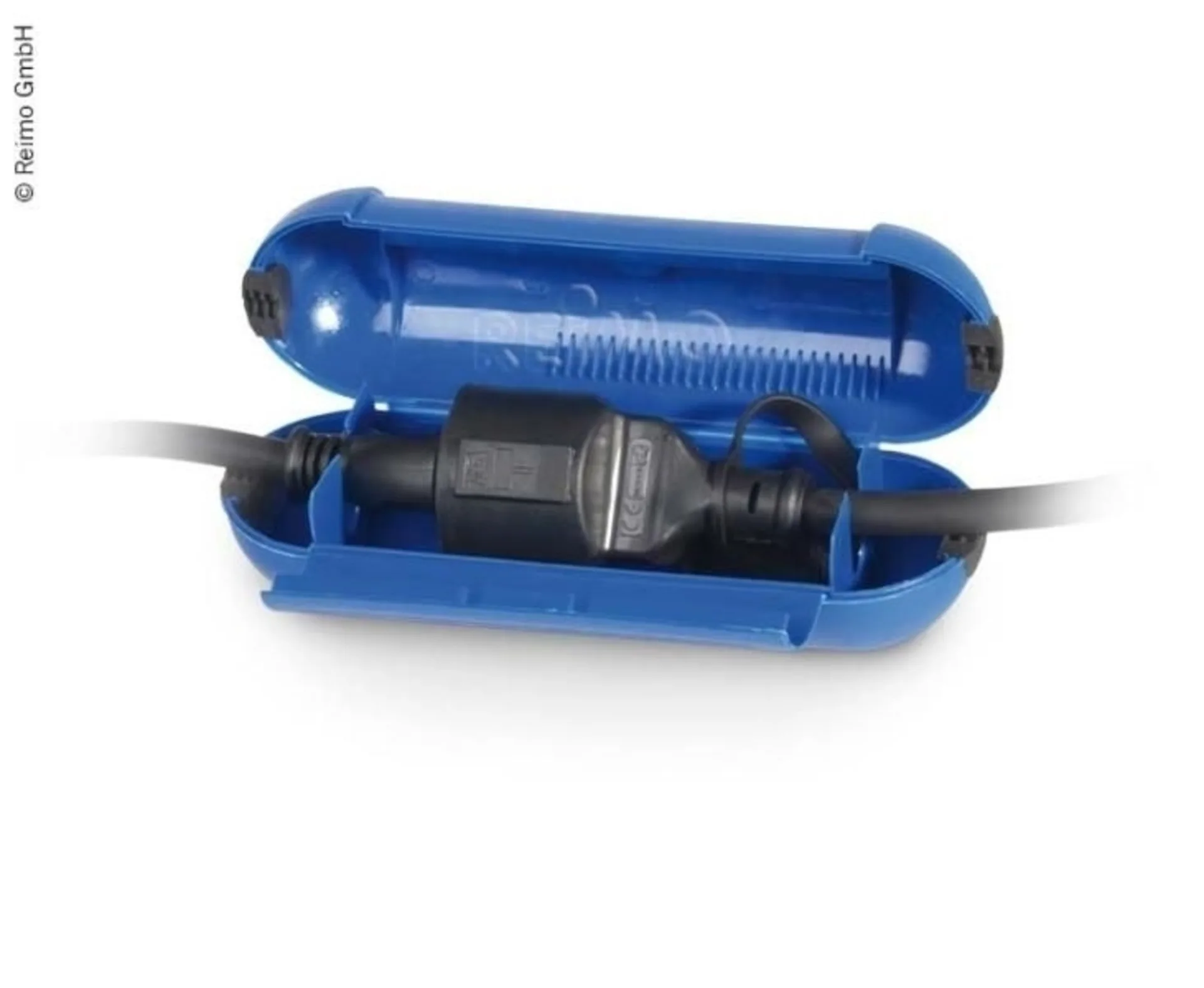 Schuko Safebox Kabelsafe klein, blau