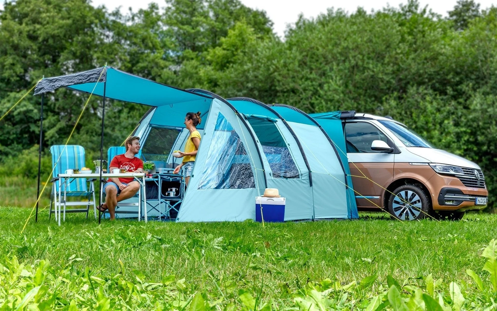 Camptime Jupiter Busvorzelt blau