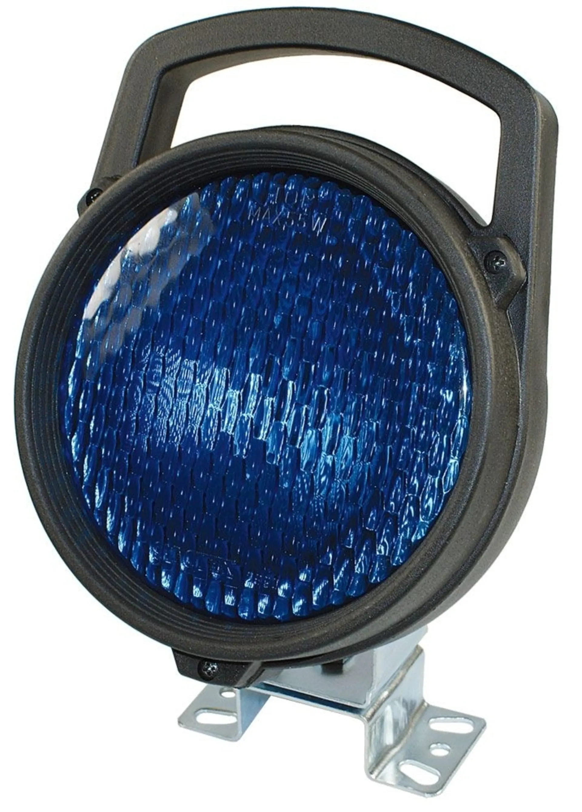 Arbeitsscheinwerfer blau 12V mit Schalter ø 162mm, ** blaue Streuscheibe ** H3