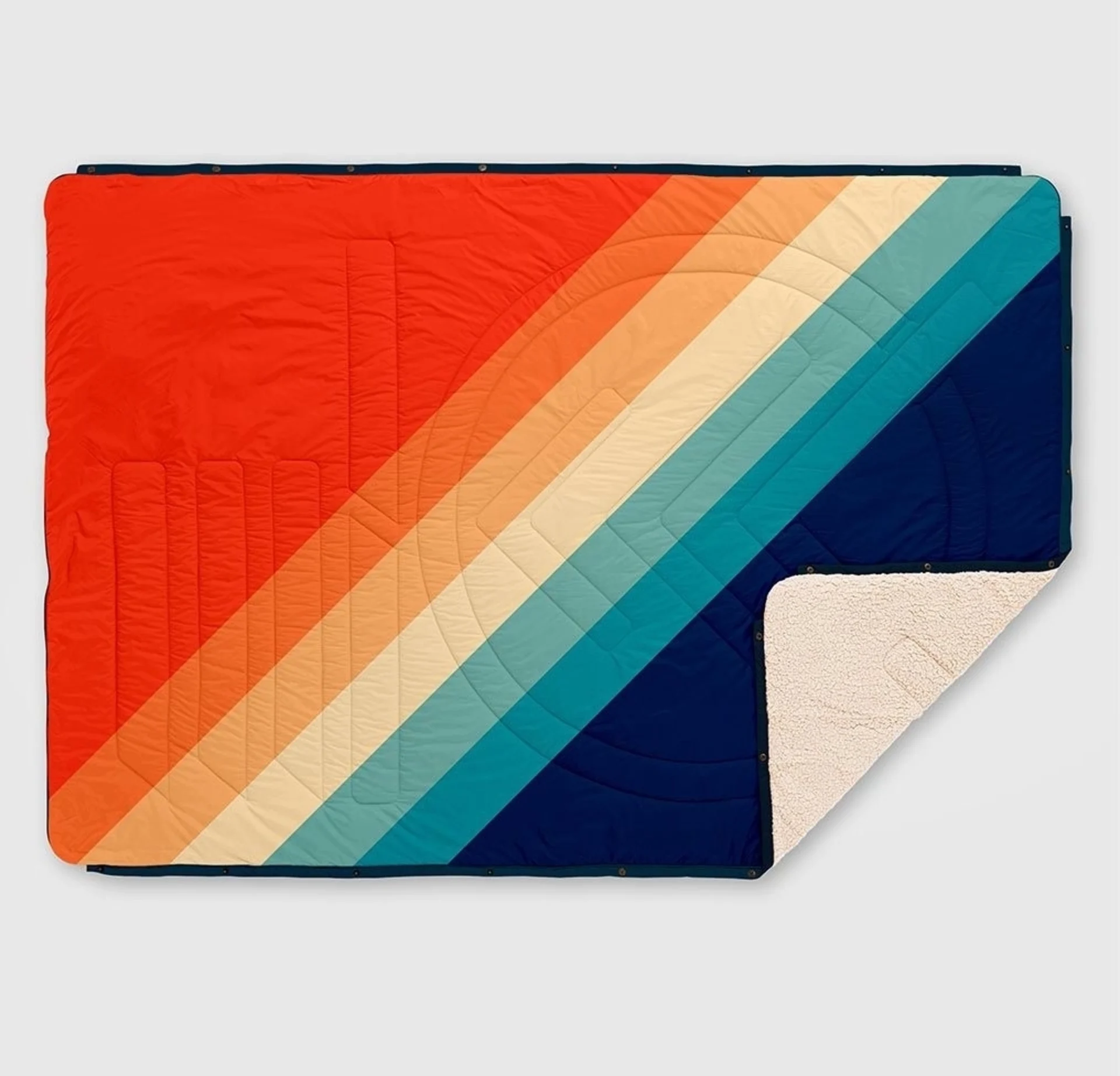 Couverture de camping Voited Cloudtouch pour l'intérieur et l'extérieur, arc-en-ciel