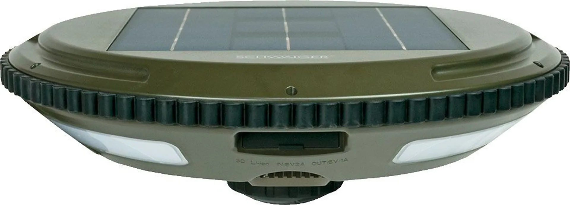 Schwaiger Solar LED-Campingleuchte mit Bluetooth Lautsprecher