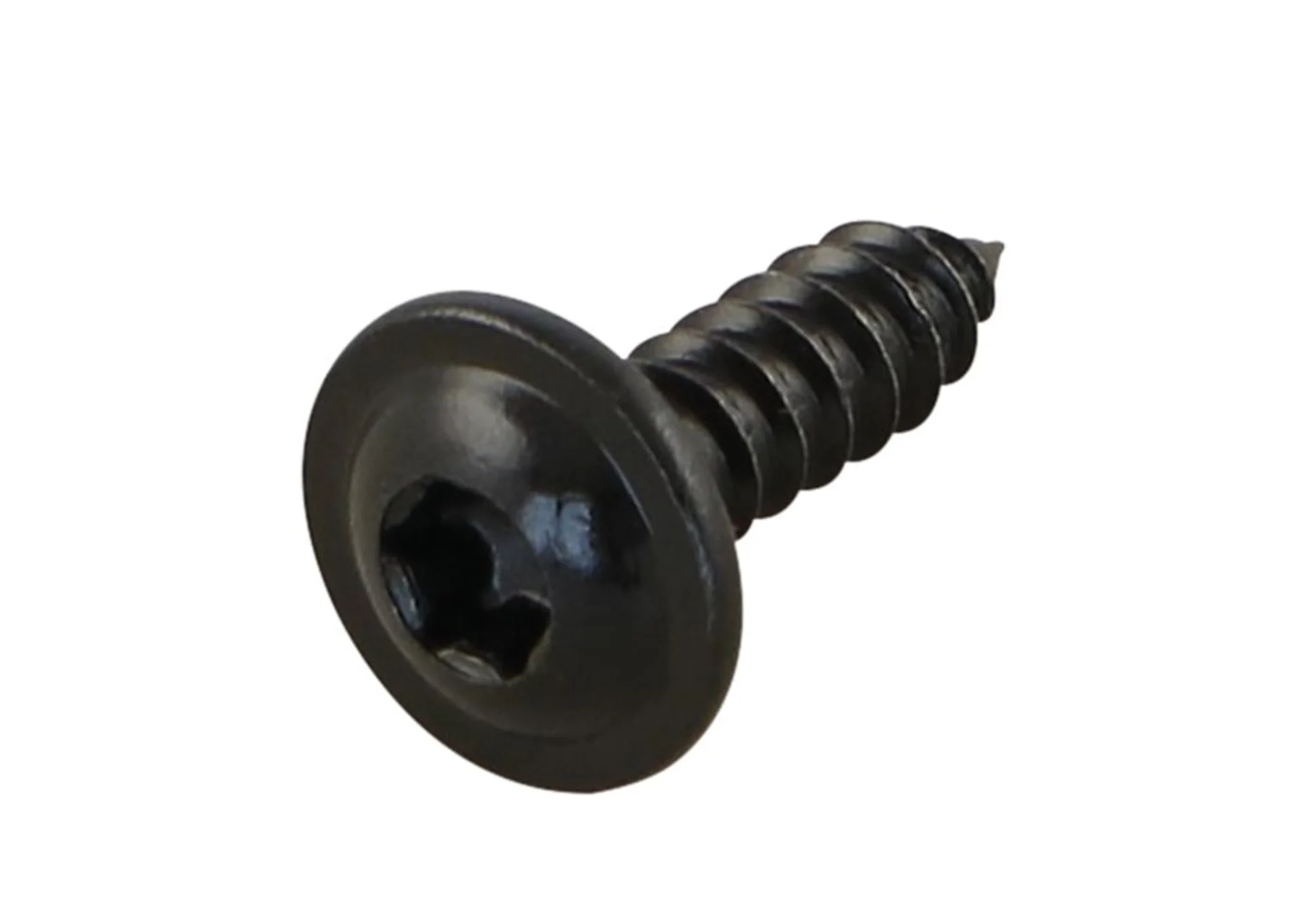 Blechschraube mit Bund Edelstahl A2 4.8 x 16 TORX-Antrieb T25, Kopf schwarz lackiert