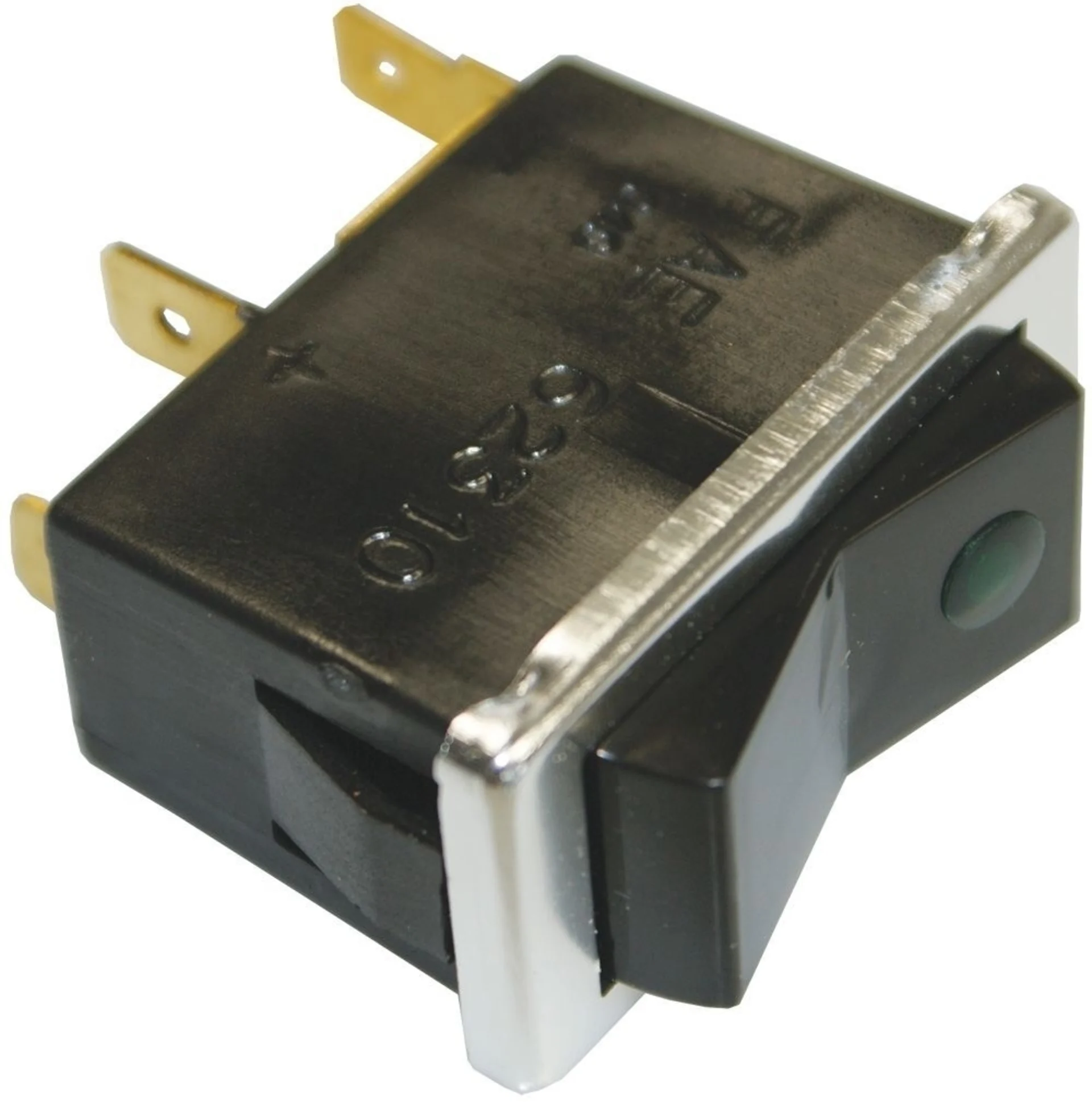 Interrupteur éclairé vert BA 9s 12V 2W