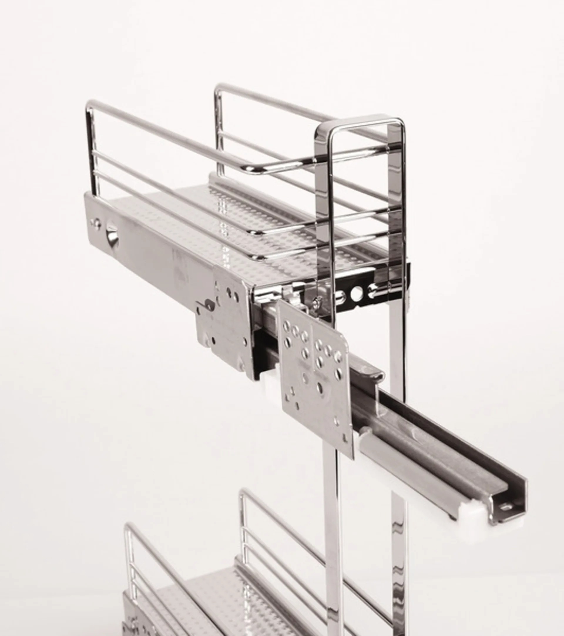 Galerie de meubles en aluminium argenté de 10mm de diamètre