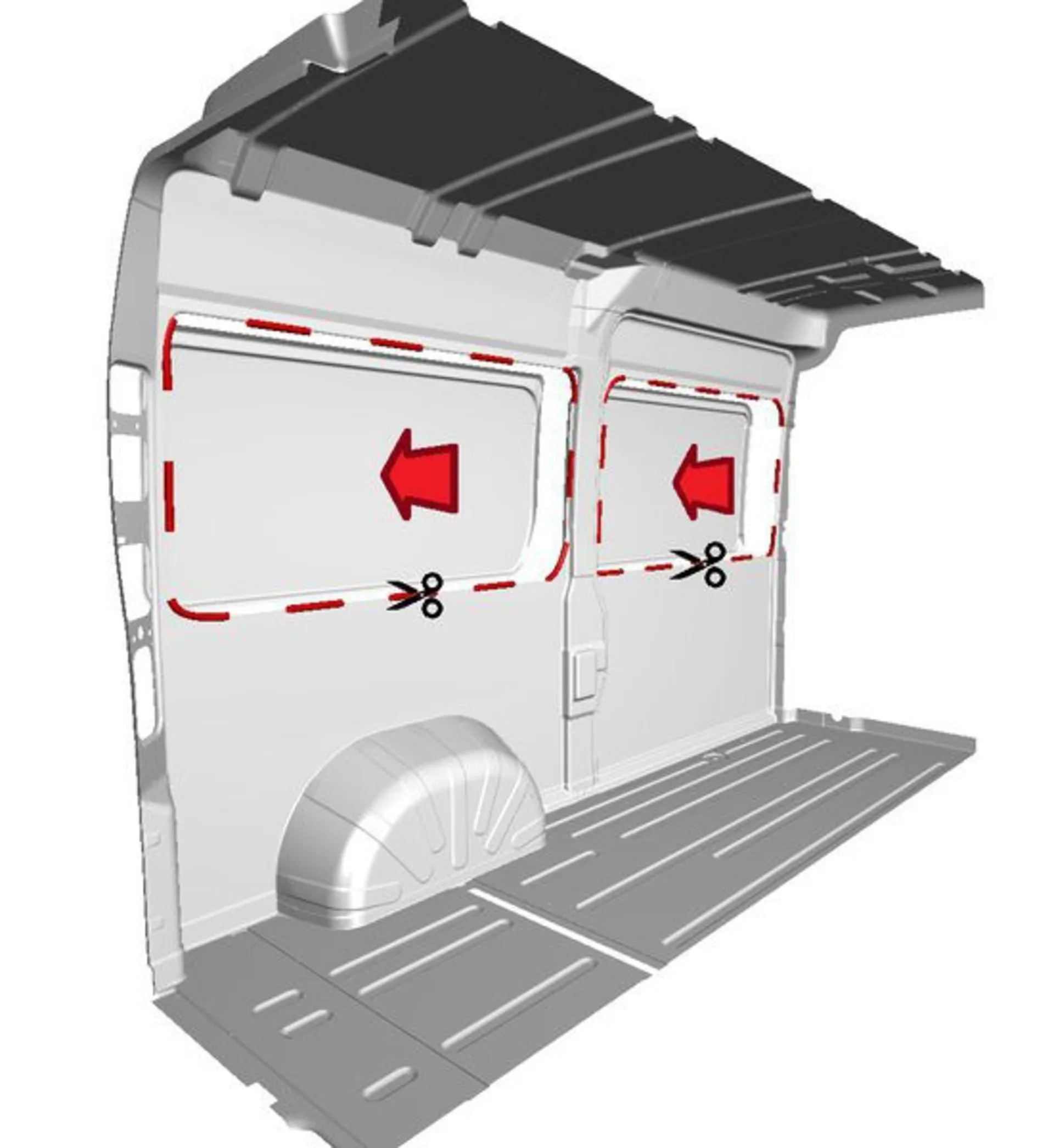 Fiat Ducato Innenverkleidung in Weiss