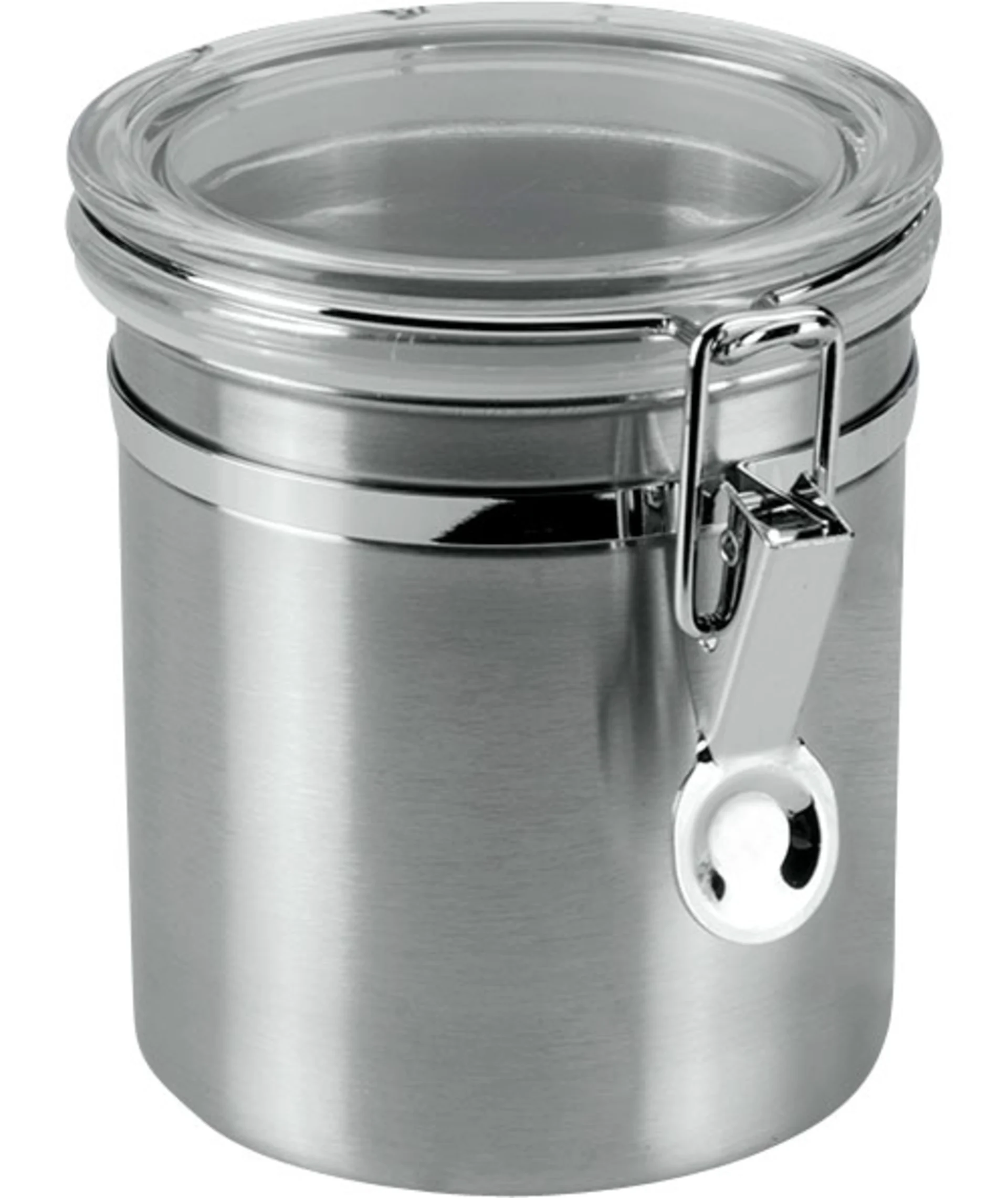 Metaltex boîte à provisions en acier inoxydable avec couvercle transparent 700 ml Metaltex boîte à provisions en acier inoxydable avec couvercle transparent 700 ml