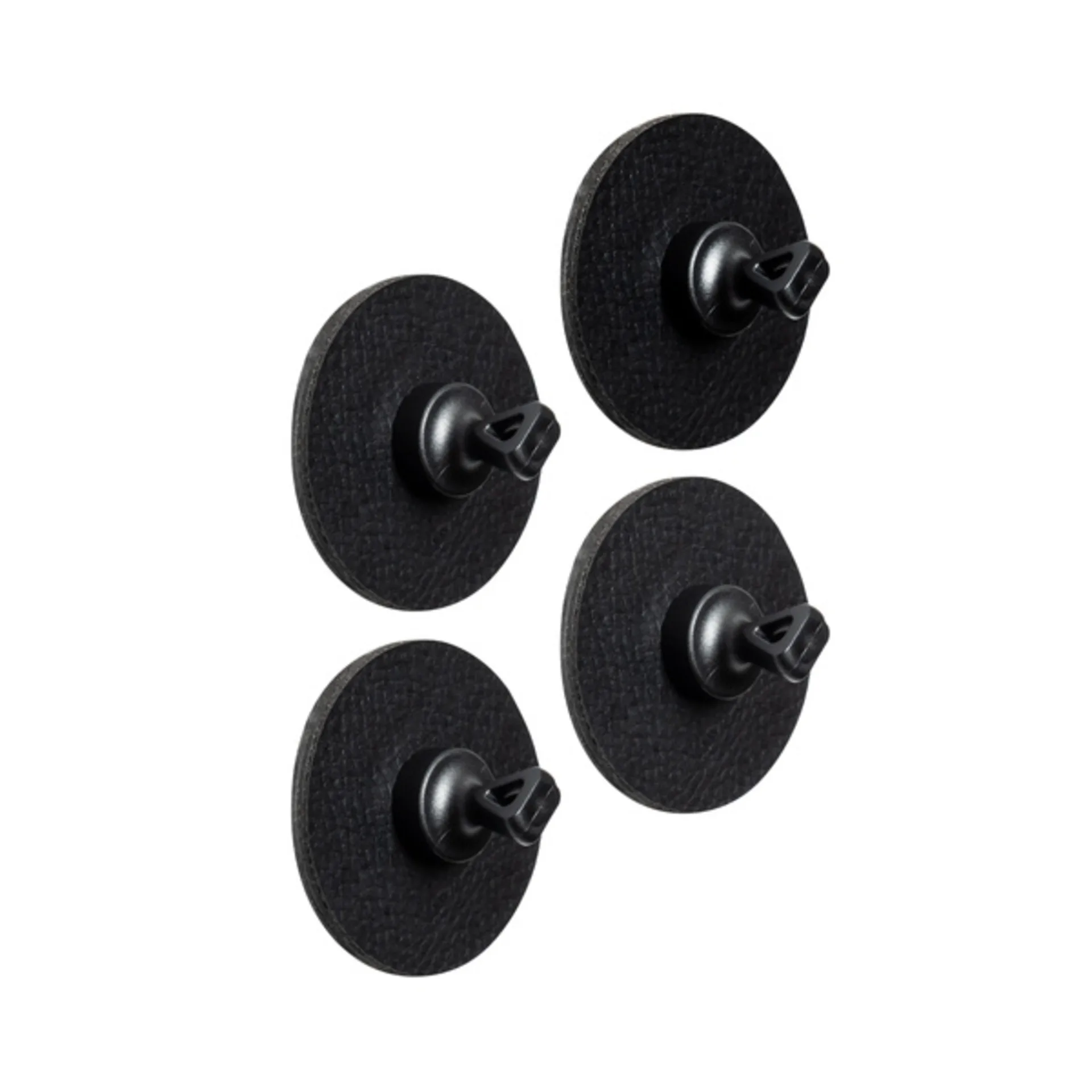 silwy® Flex Magnethaken inkl. Metall-Nano-Gel-Pads 5 cm 8-tlg. schwarz