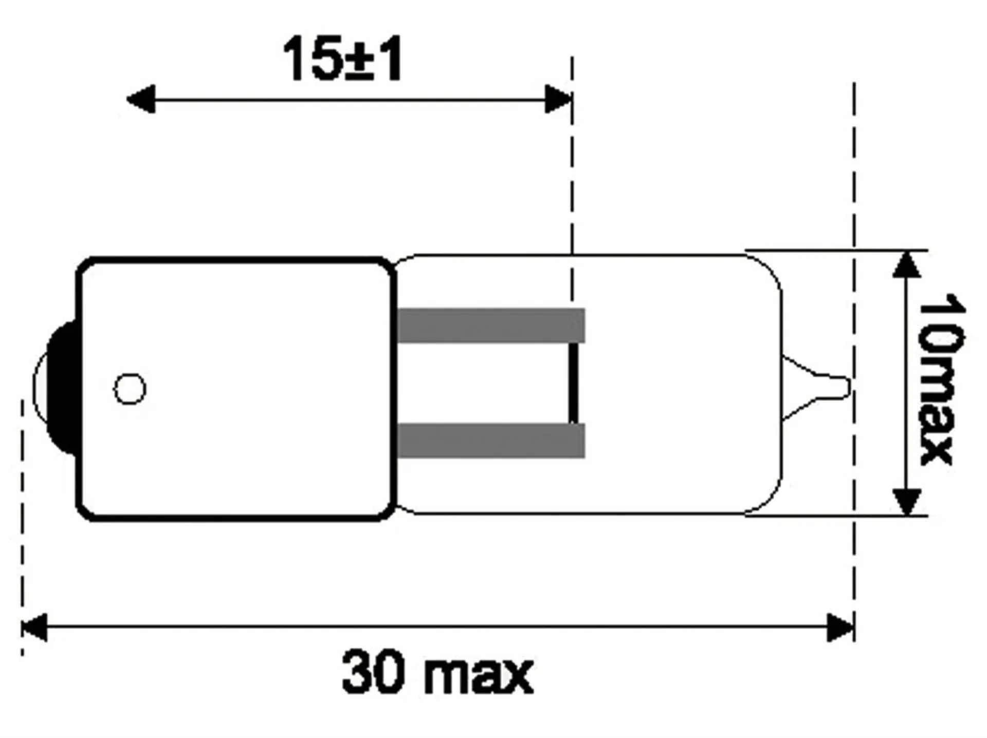 Osram Glühlampe BA9s 12V 20W 12V 20W BA9s Osram Glühlampe BA9s 12V 20W 12V 20W BA9s
