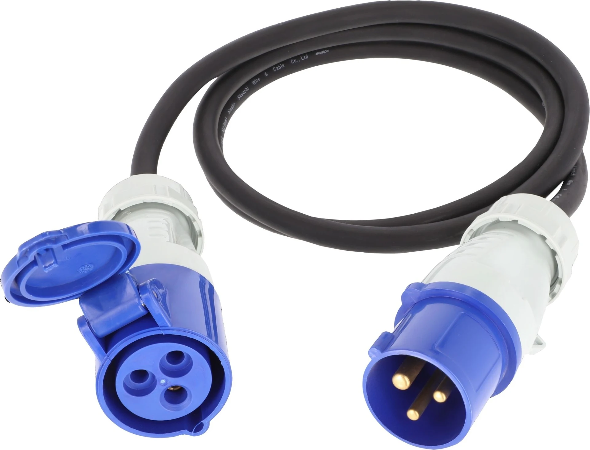Câble de raccordement Berger CEE avec fiche CEE et prise CEE, 5 m
