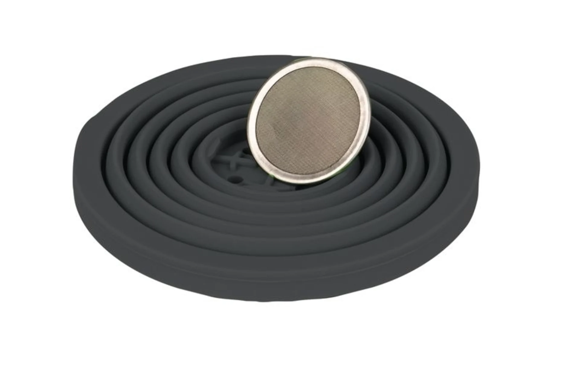 Filtre à café en silicone pliable, gris foncé, ø11.5cm