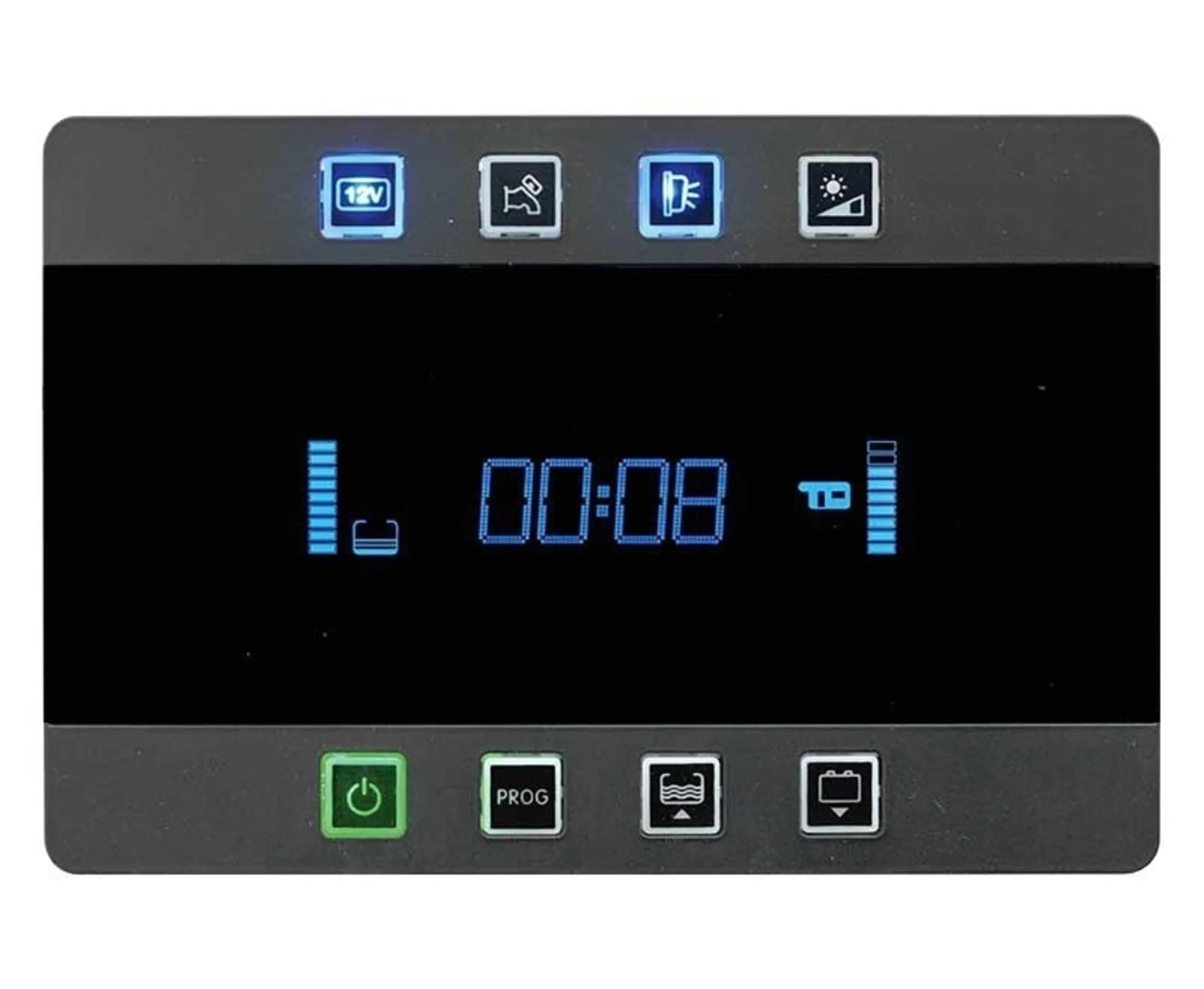 PC380 Anzeigesystem Komplettset mit Bedienpanel, 12V schwarz