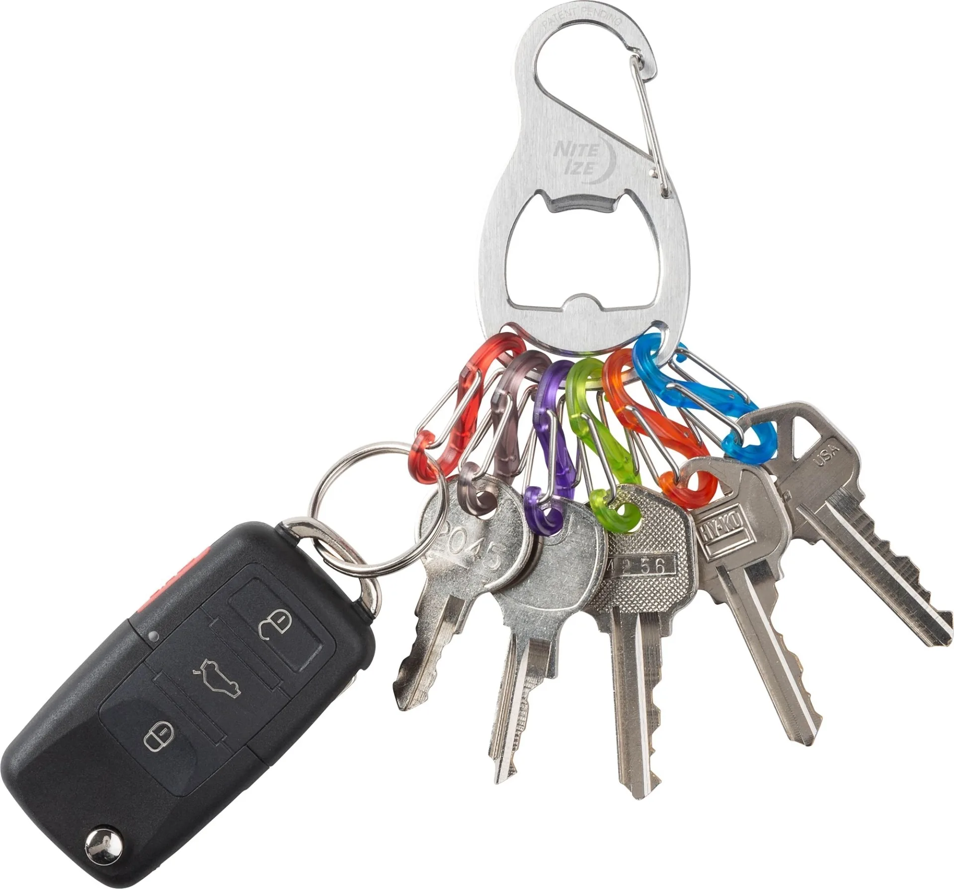 Nite Ize KeyRack + S-Biner en acier inoxydable