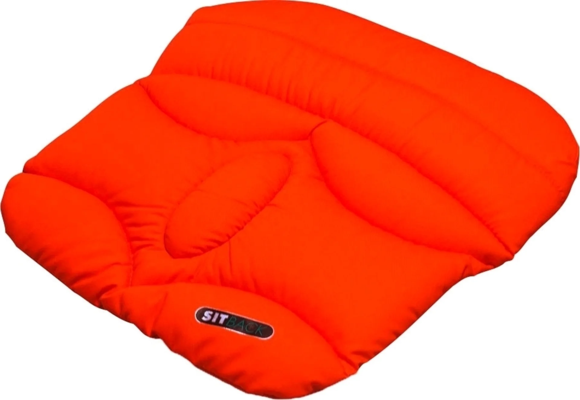 Coussin de siège Sitback Basic Living pour voiture, 44 x 42 cm, orange fluo