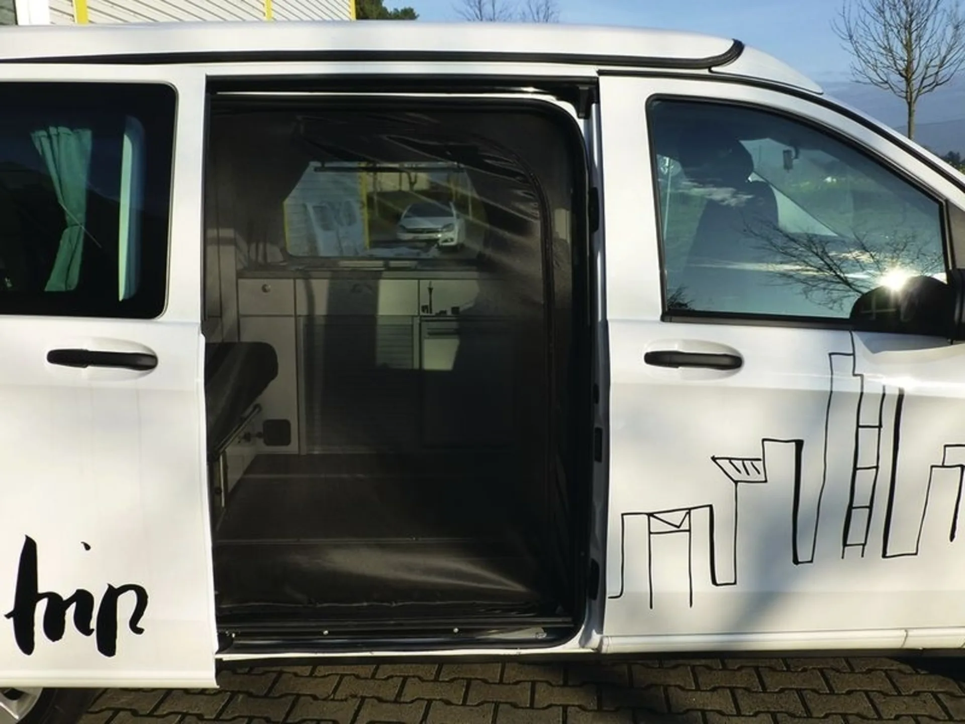 Engmaschiges Moskitonetz für Vito/Viano
