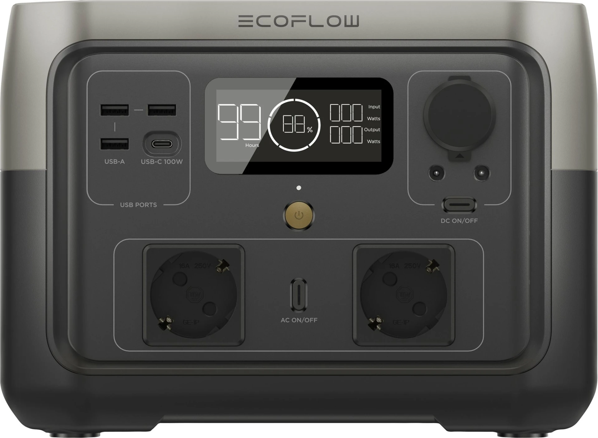 EcoFlow River 2 Max Powerstation 500 W reine Sinuswelle