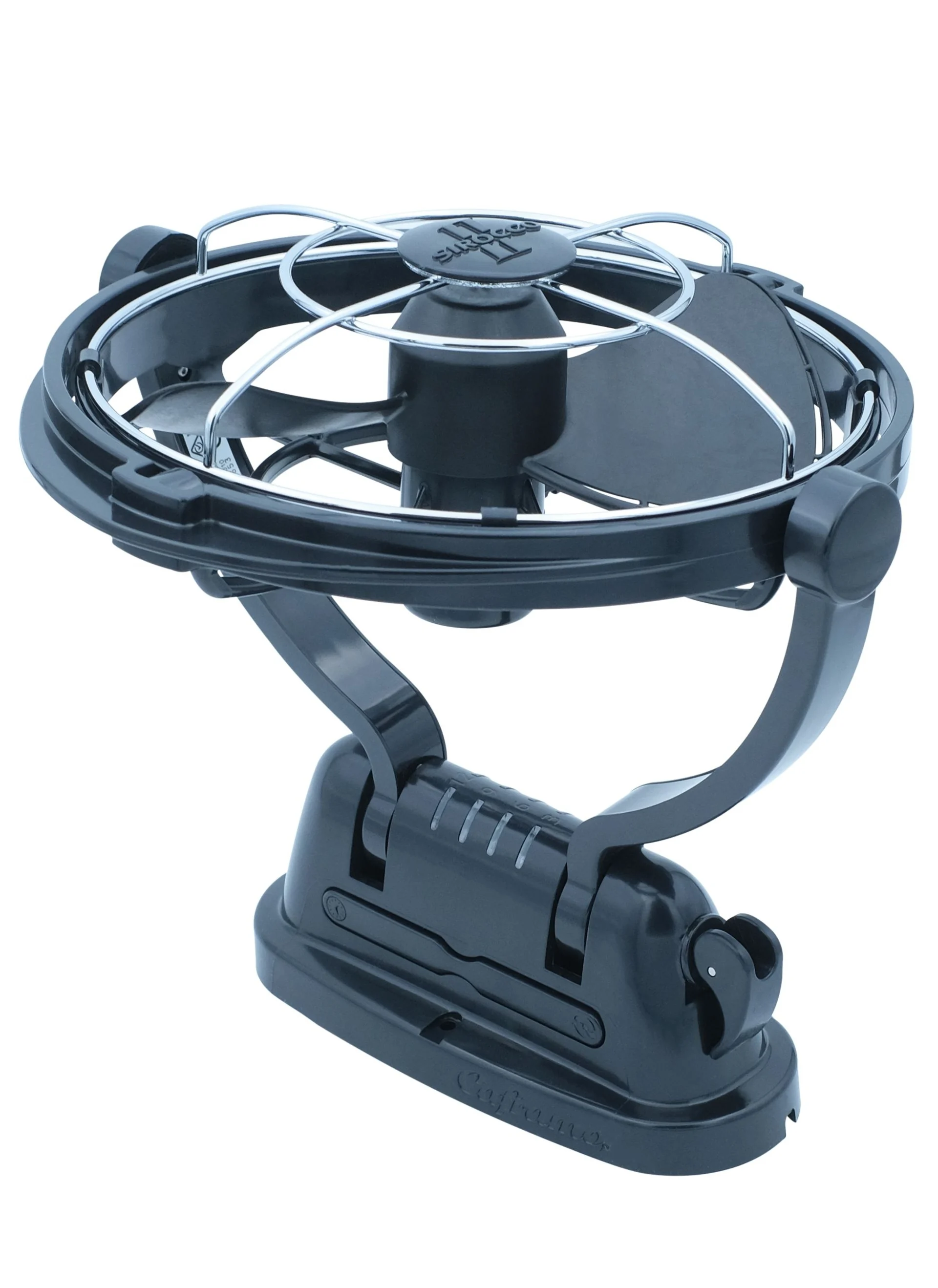 Seekr - Sirocco II 12/24 V Ventilateur 360° noir, 3 vitesses, minuterie d'arrêt, protection anti-pincement, ø 178 mm, hauteur : 273 mm, profondeur : 350 mm, 4,2 W (12 V) Seekr - Sirocco II 12/24 V Ventilateur 360° noir, 3 vitesses, minuterie d'arrêt, protection anti-pincement, ø 178 mm, hauteur : 273 mm, profondeur : 350 mm, 4,2 W (12 V)