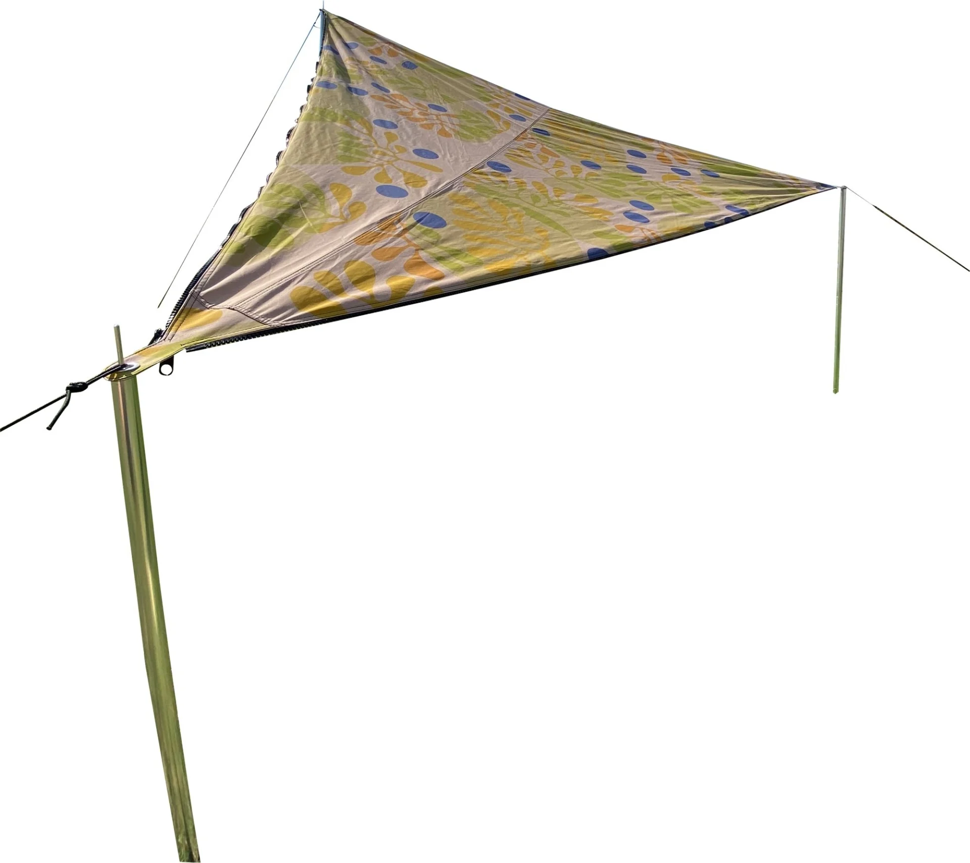 Voile d'ombrage Bent TC-Zip-Canvas Single en tissu mélangé de coton, motif scandinave « forrest blueberrys »