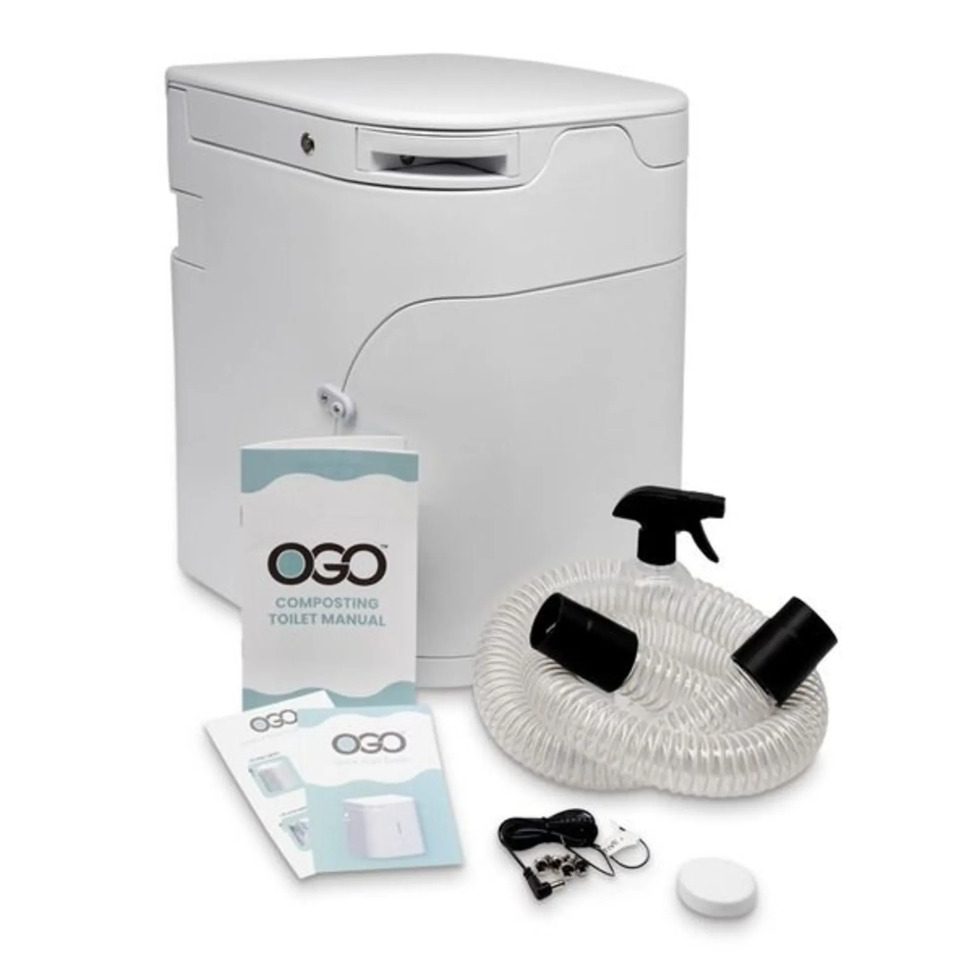 OGO® Kompakte Trenntoilette mit elektrischem Rührwerk und Trenn-/Kompostfunktion