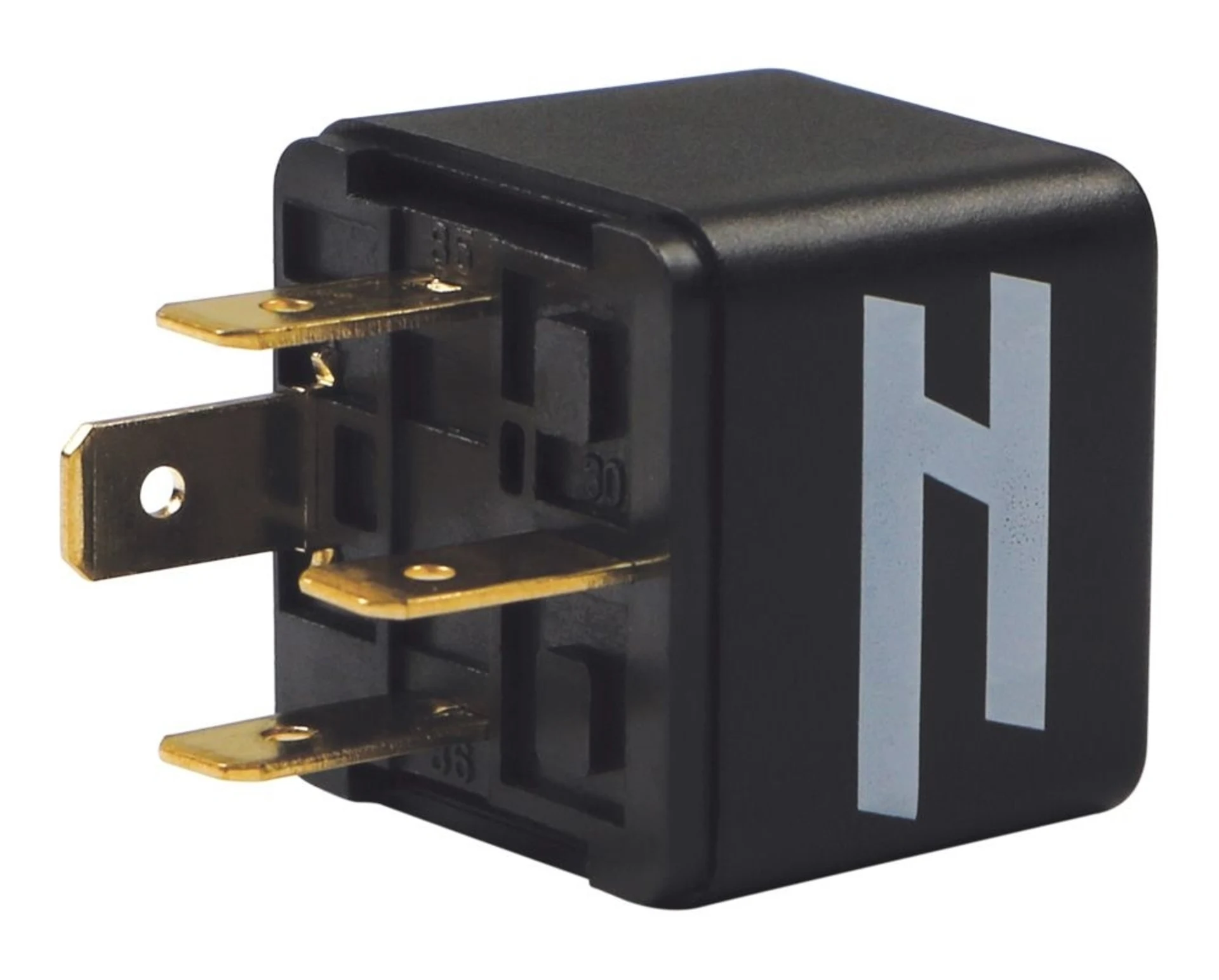 Mini-Relais 12V 30A, 30 seitlich, mit Diode 0 - 1 / 12V 30A / Kontakt 30 seitlich