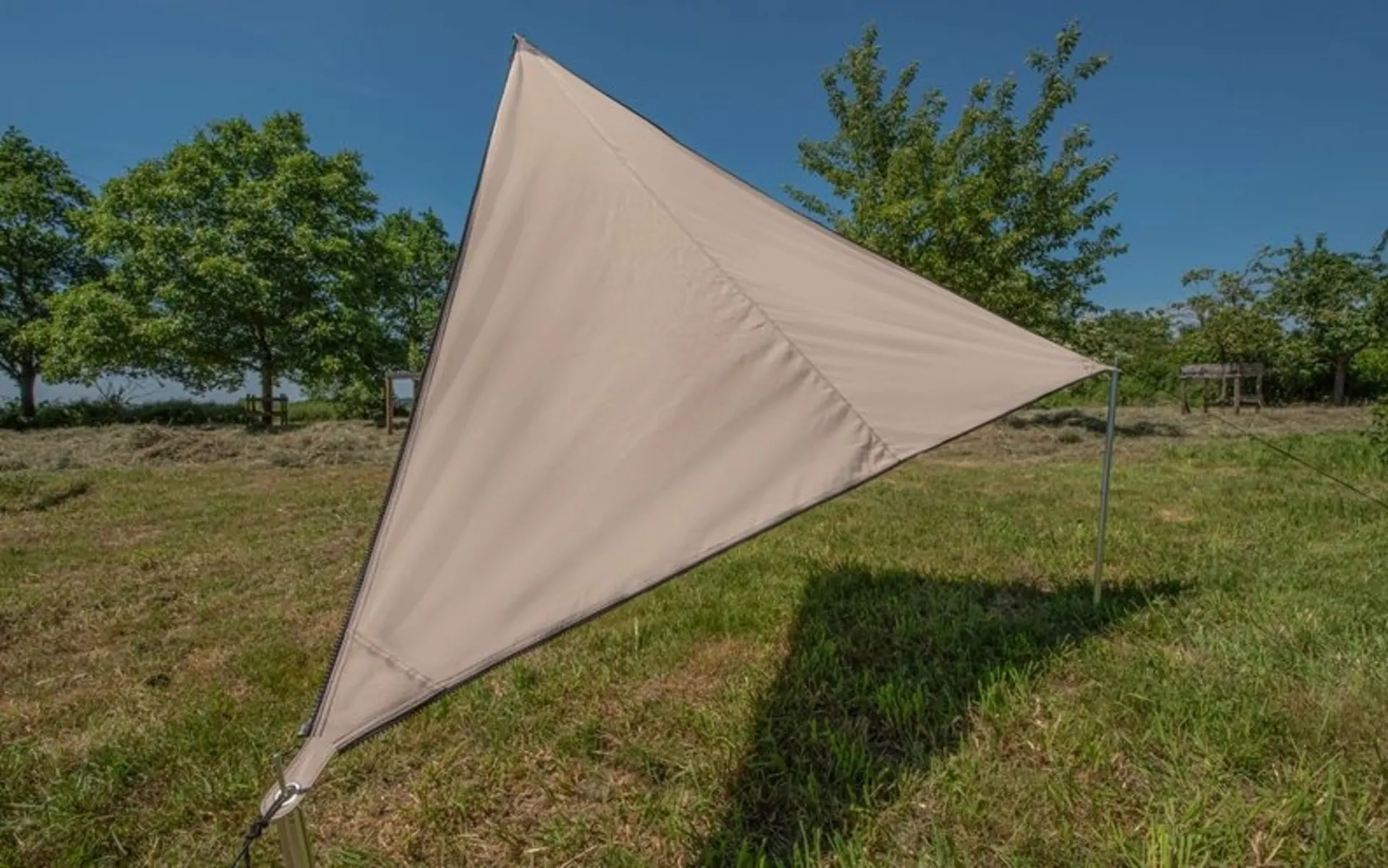 Bent voile pare-soleil Zip-Canvas Single ocre