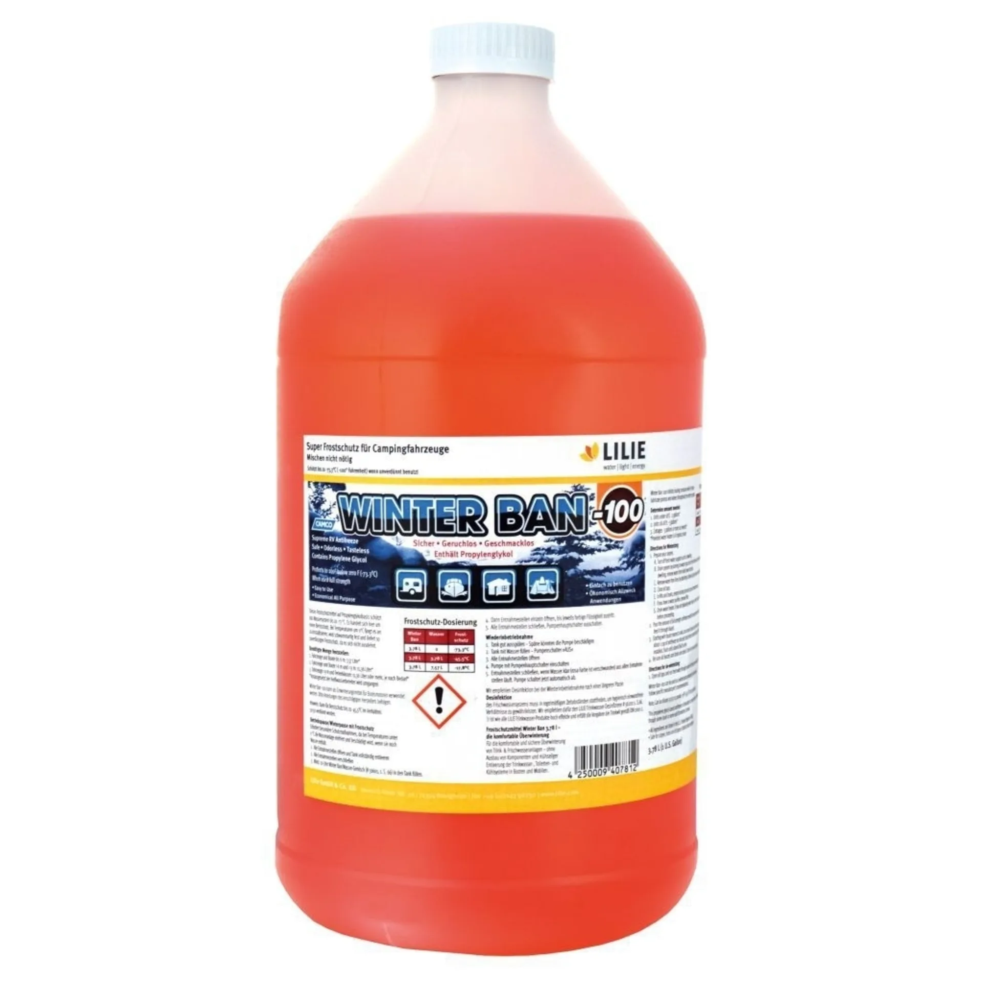 Lilie Winter Ban 2.0 Frostschutzmittel für Trink-und Frischwasseranlagen 3,78 Liter