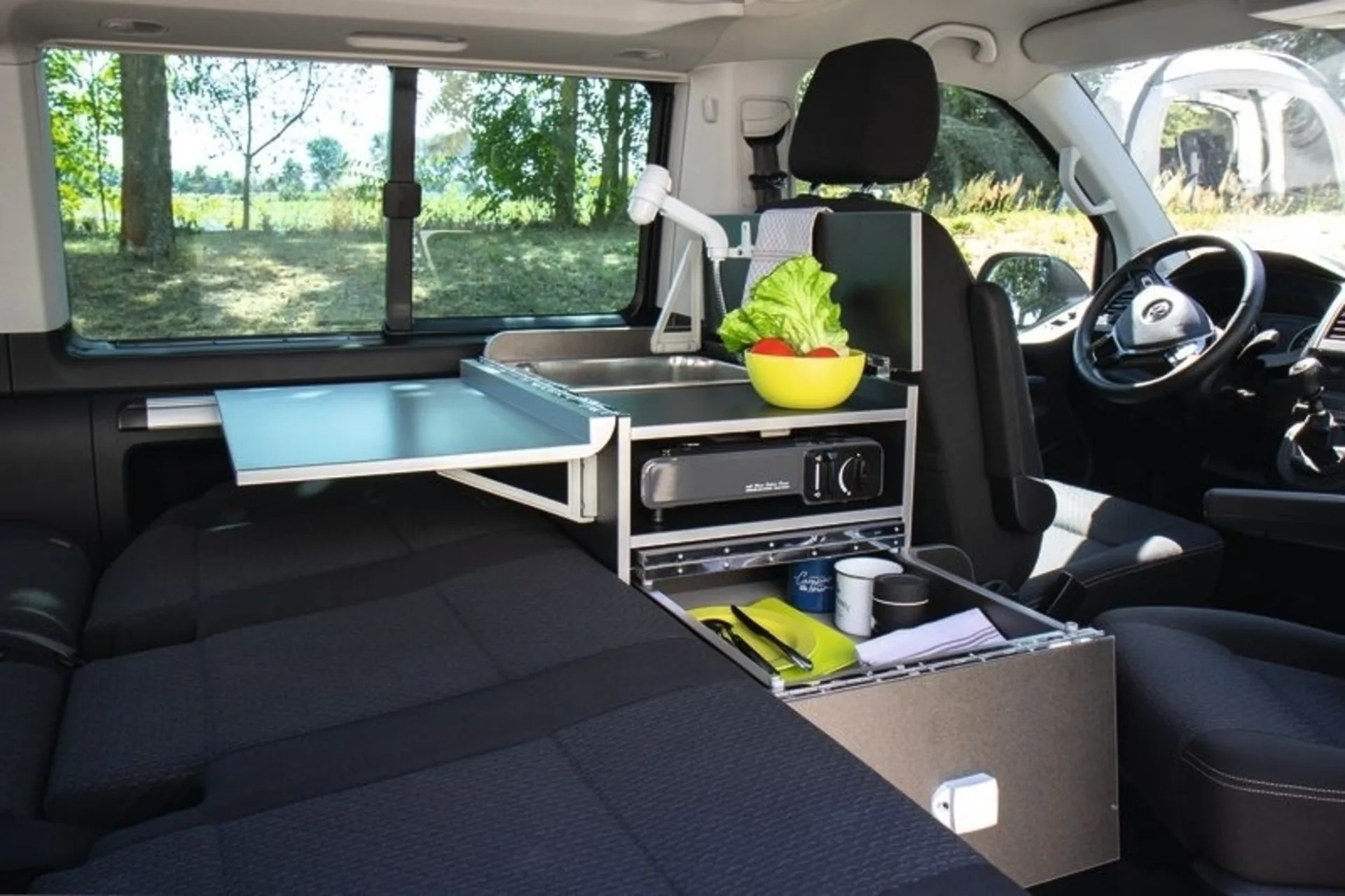 Calicook Küche für VW T5/T6 Multivan und VW T5/T6 California Beach