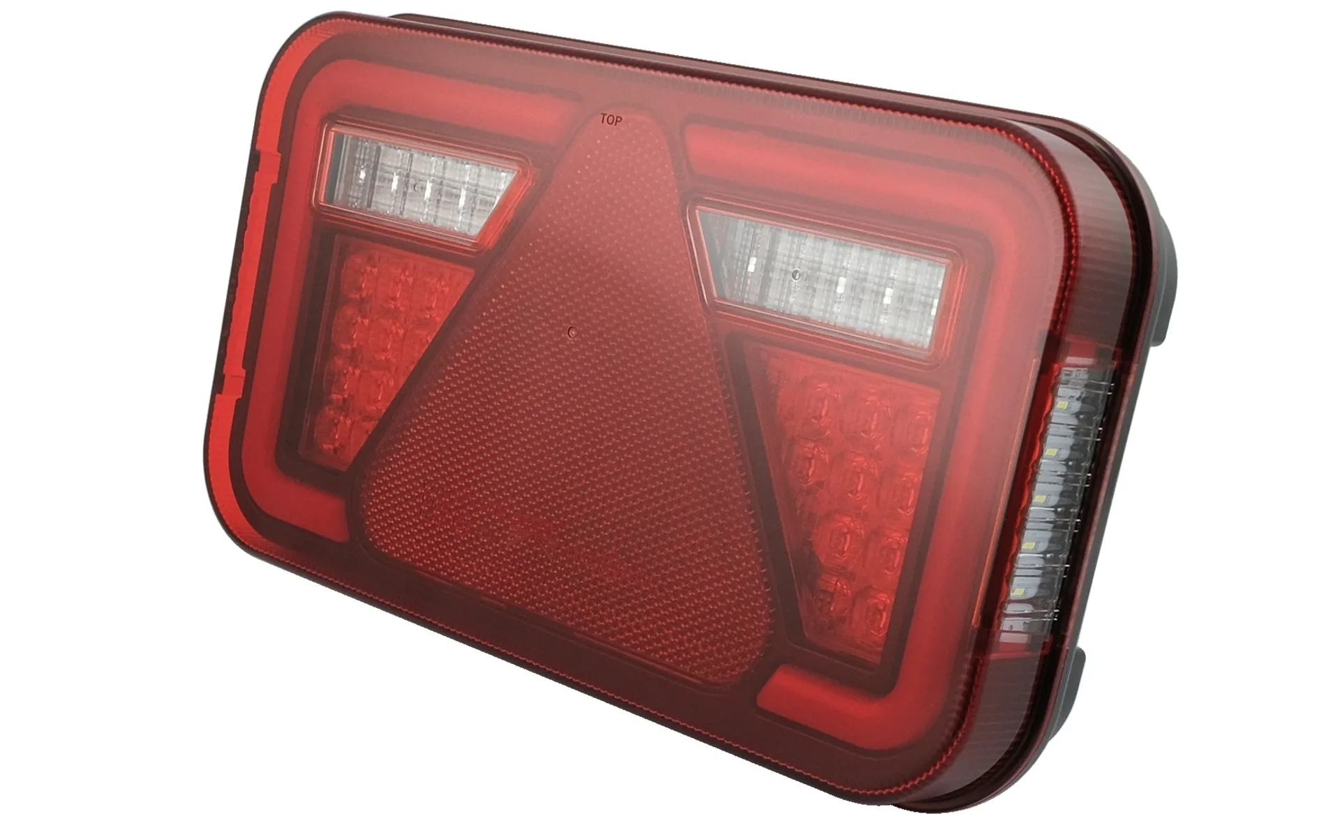 Aspöck - LED-Schlussl. MultiLED IV 12/24 V links 241 x 141 x 51 mm, 8-Pol Bajonett, NSL, RFL, KZL