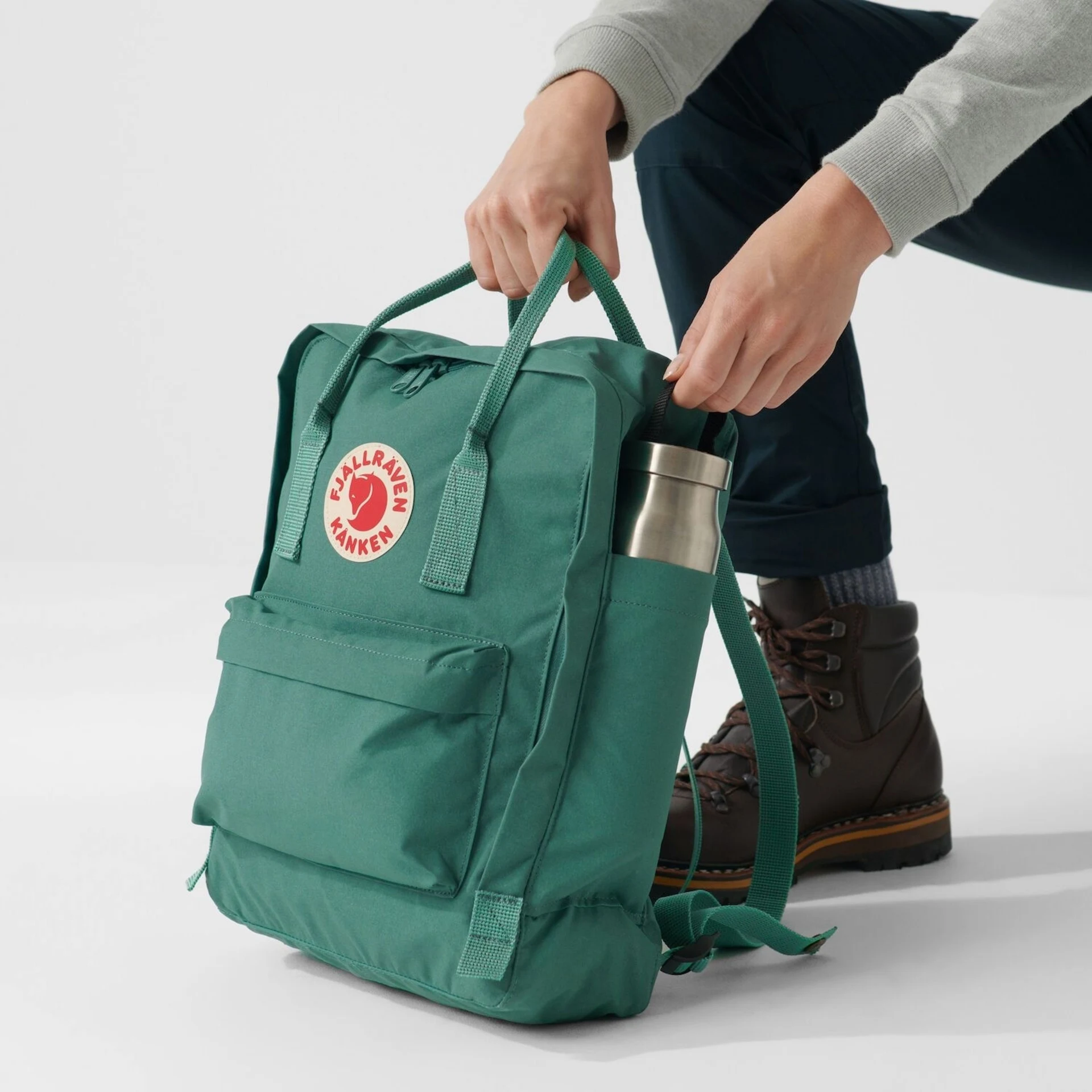 Sac à dos Fjällräven Kanken 16 litres, couleur Frost Green Sac à dos Fjällräven Kanken 16 litres, couleur Frost Green