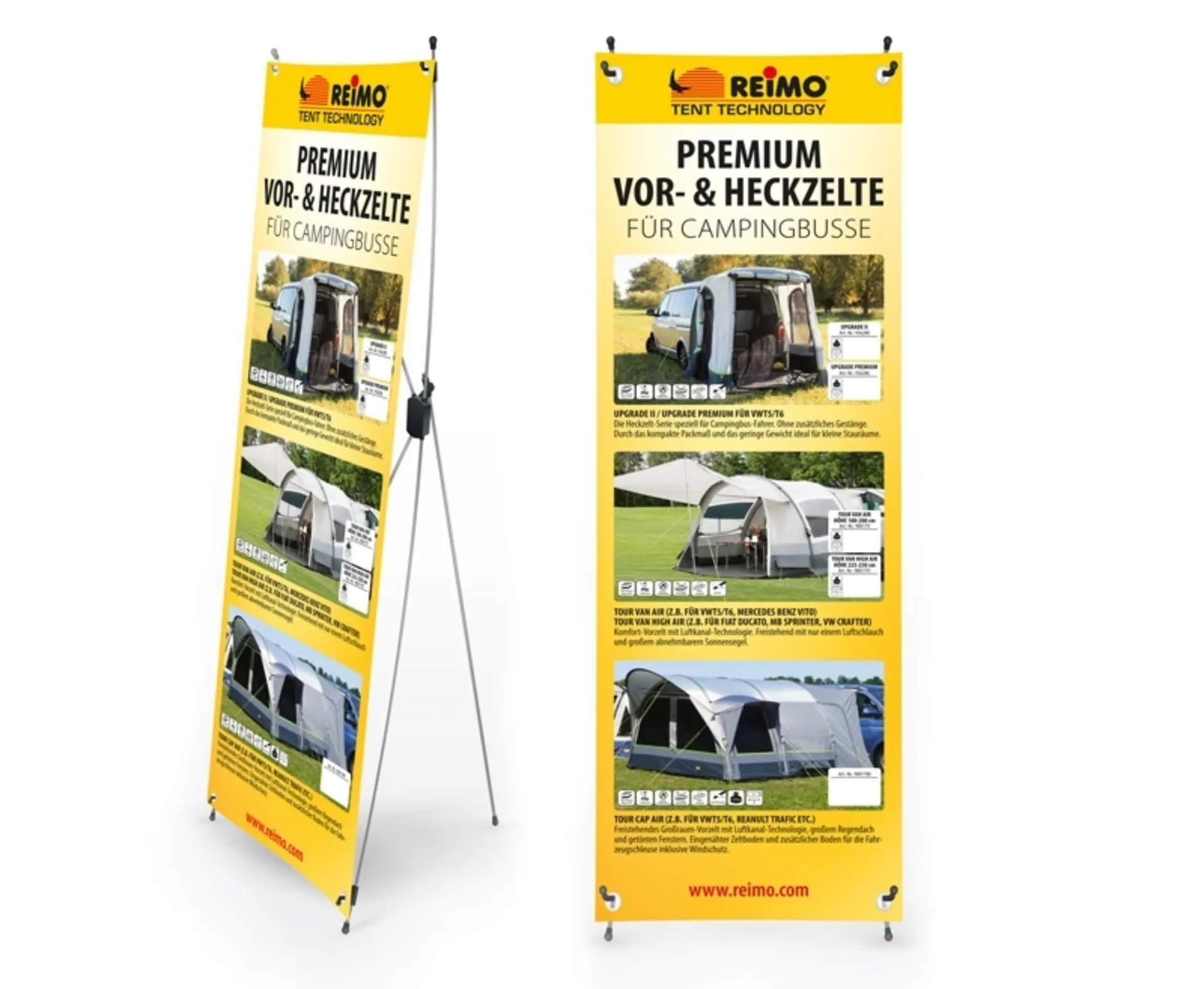 Reimo X-Banner Tente à air pour camping-cars - Taille 600x1800mm