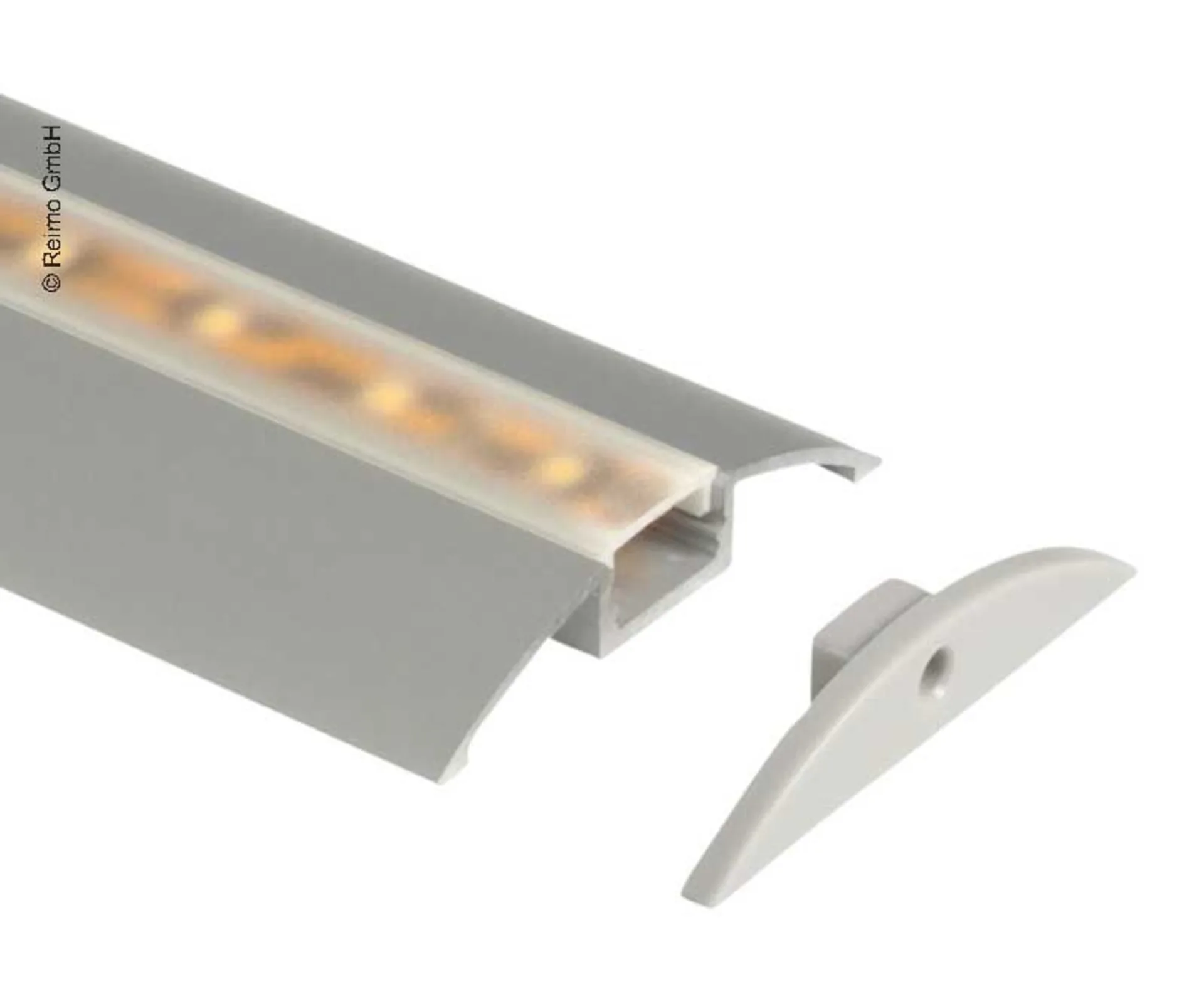 Carbest Aluminium-Profil für LED-Bänder Länge 1.5m halbrund - Alu LED-Profile für Beleuchtungs-Highlights