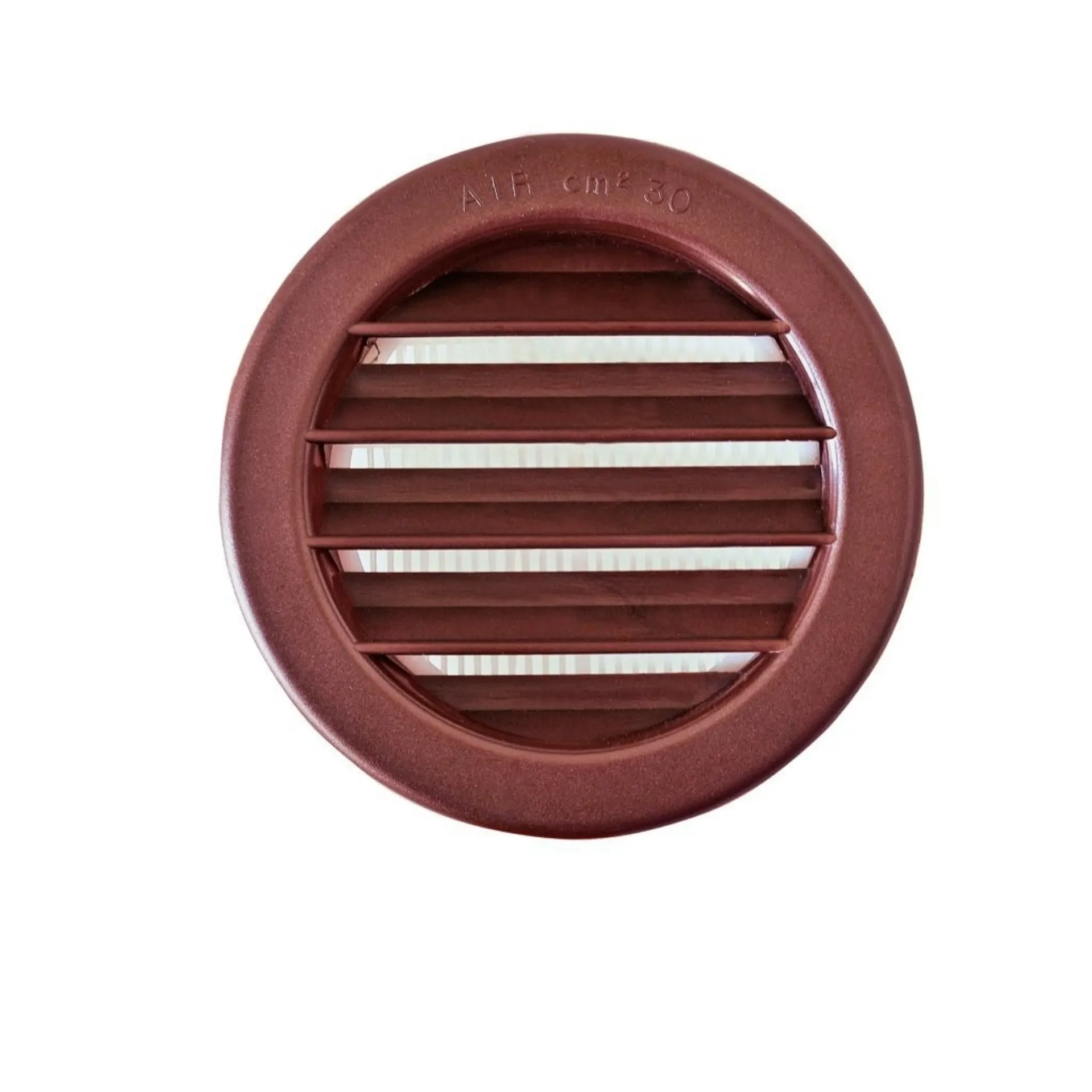 Grille d'aération ronde 80 mm marron Grille d'aération ronde 80 mm marron