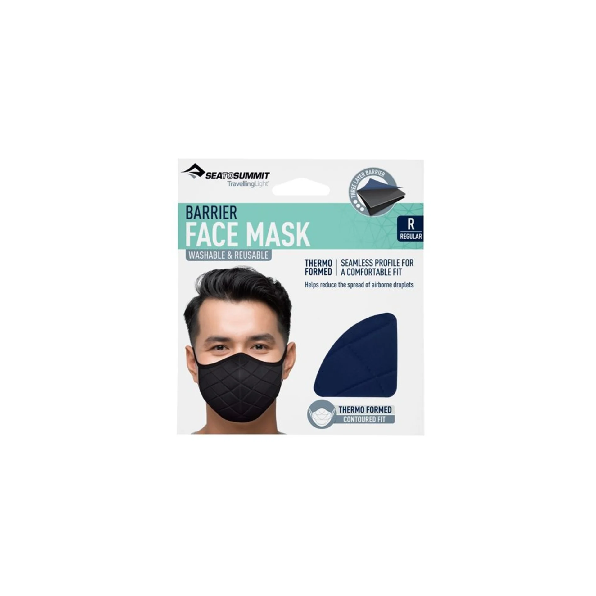 Gesichtsmaske X-Small Ocean Blue STS with HEIQ Viroblock