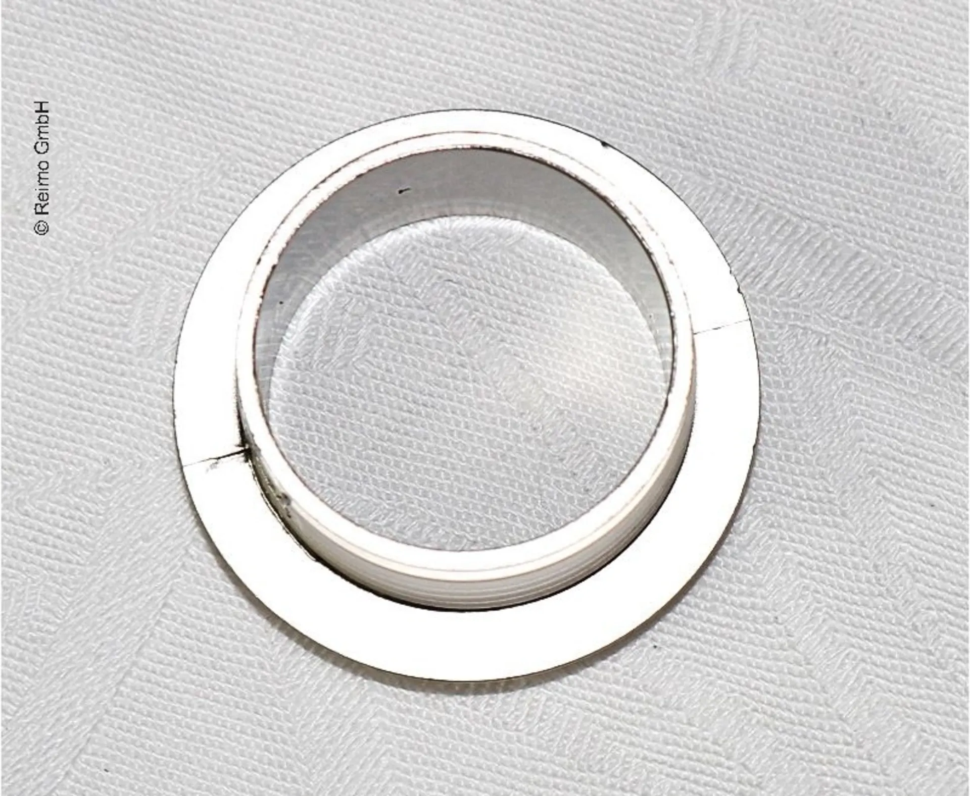 Rosette Silber für Push Lock Schliesszylinder - geeignet für 15 mm Plattenstärke