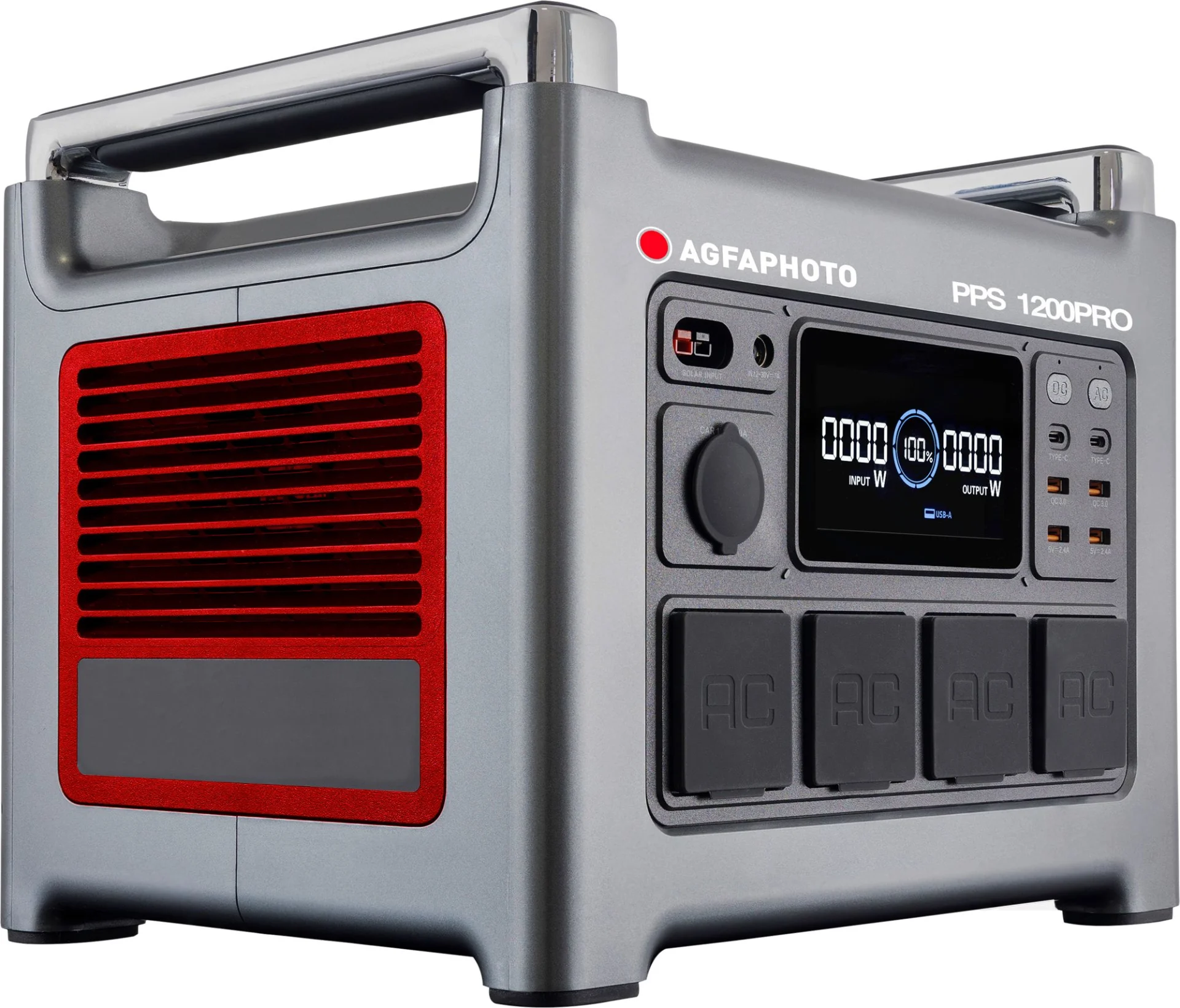 AgfaPhoto Powercube 1200 Pro (DE / Typ F) mobile Steckdose