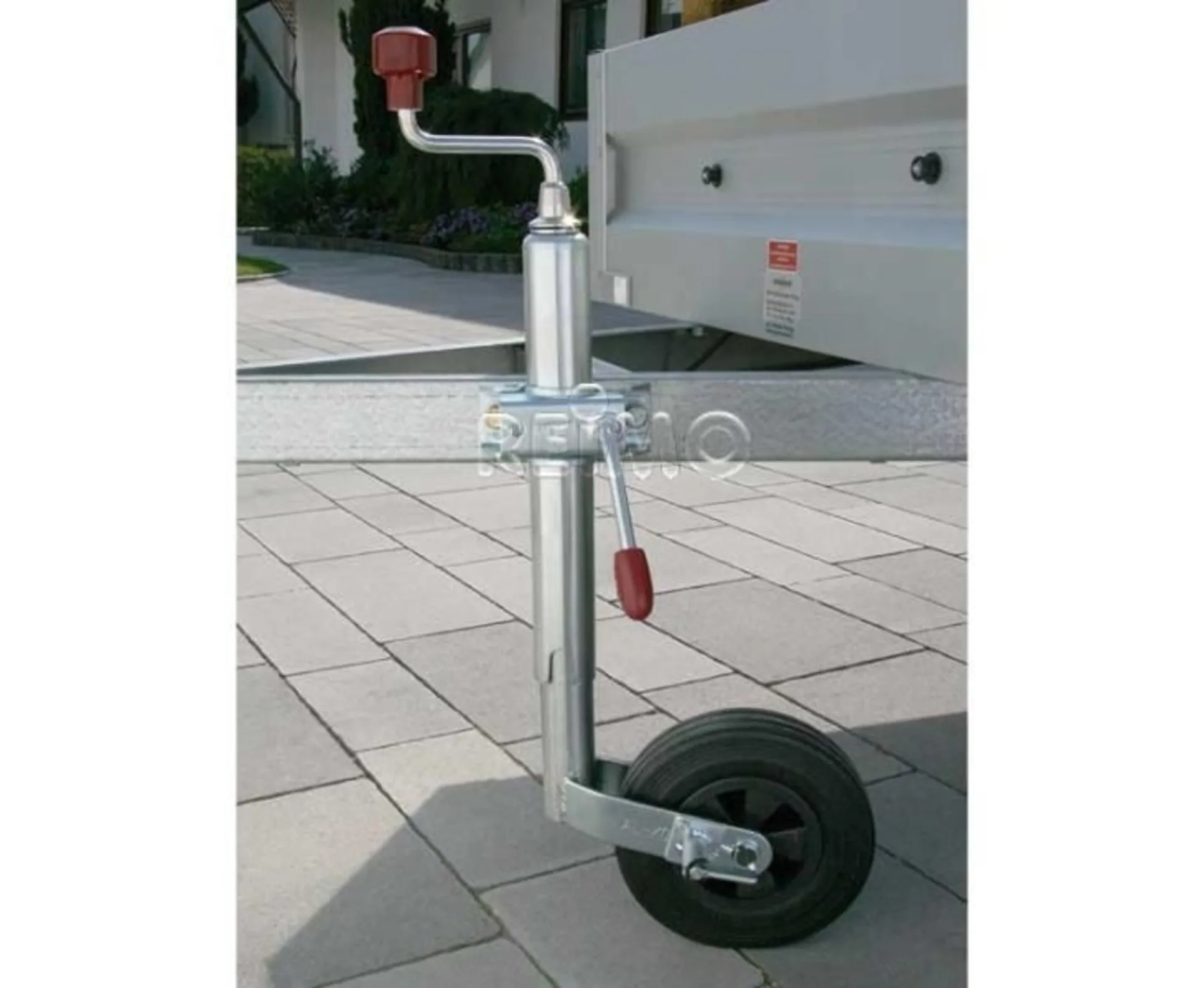 Roue jockey de remorque AL-KO en caoutchouc plein, 200x50mm, jante en plastique et tube de 48mm de diamètre