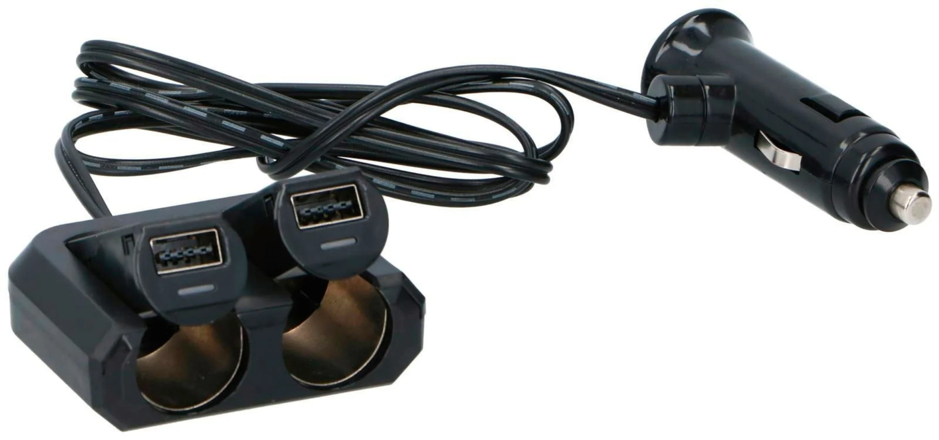 Prise Dunlop double 12/24 V avec 2 x USB