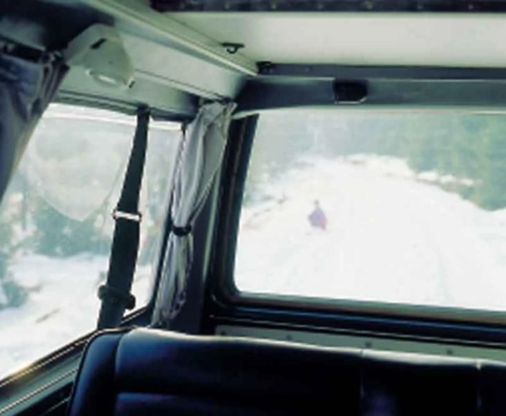 Vorsatzscheibe für VW T4 hinten links, grün getönt aus Acrylglas