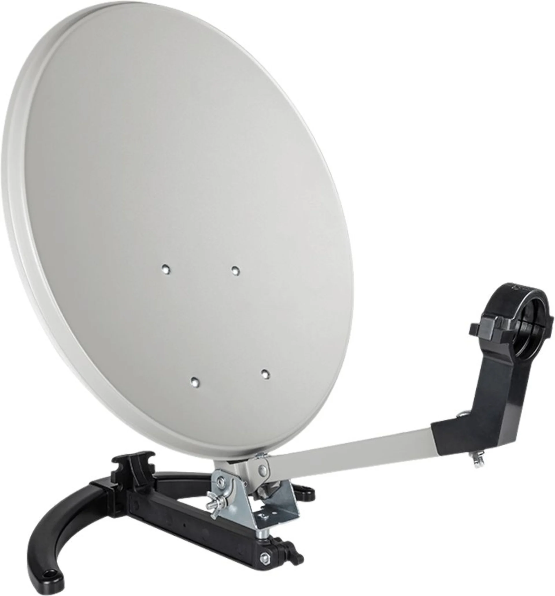 Installation satellite mobile Megasat avec récepteur HD dans une valise de camping